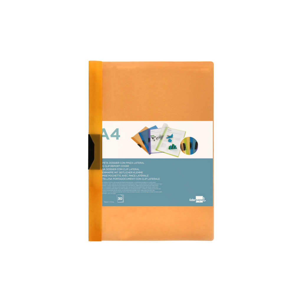 Bolsa Dossier com Clip Lateral Din A4 Cores Frosty