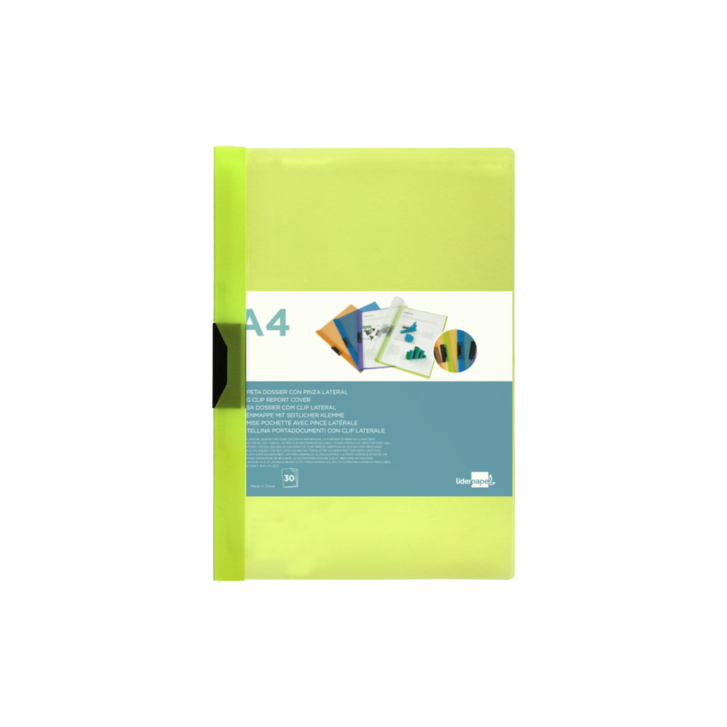 Bolsa Dossier com Clip Lateral Din A4 Cores Frosty