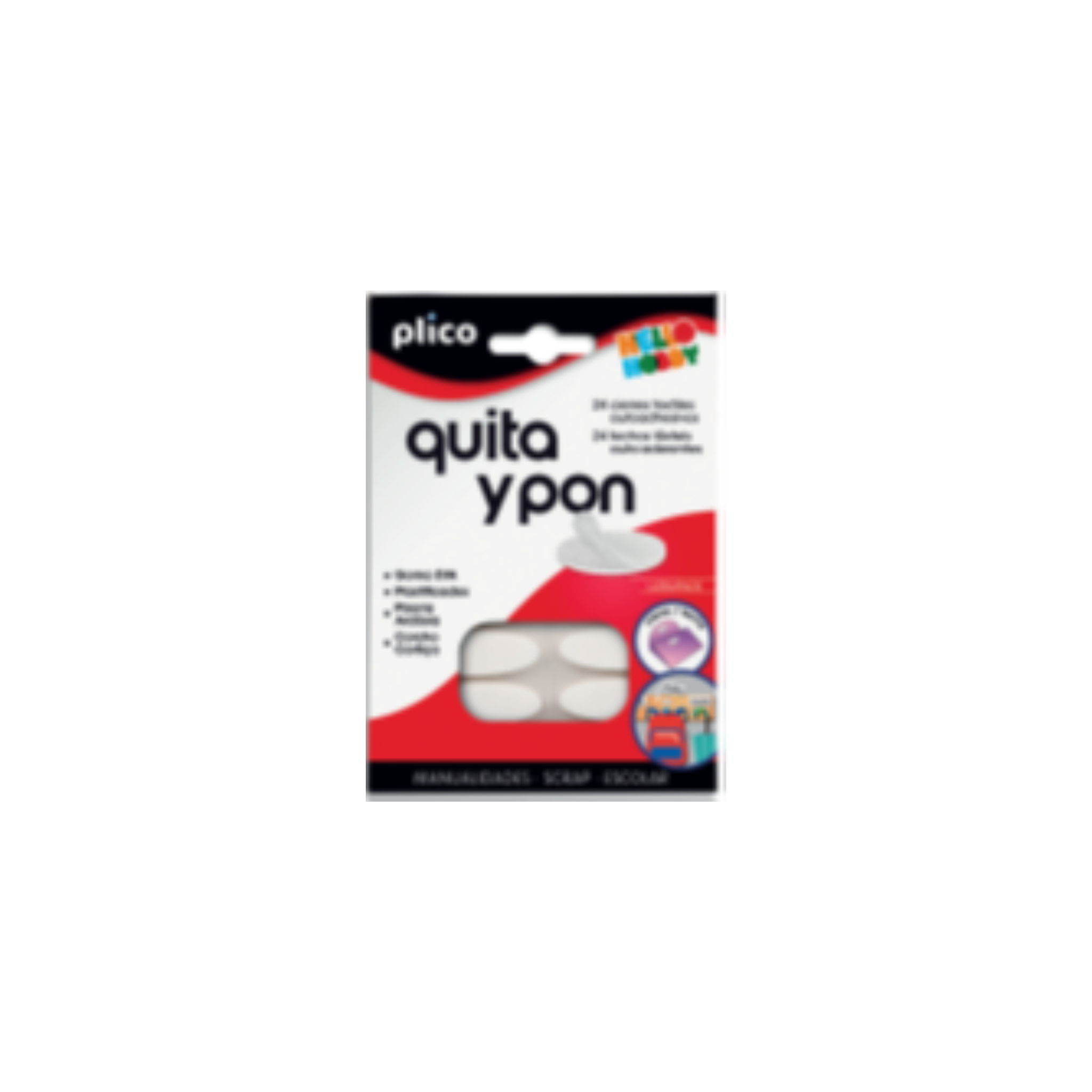 Velcro Autoadesivo Ovalizado / Plico
