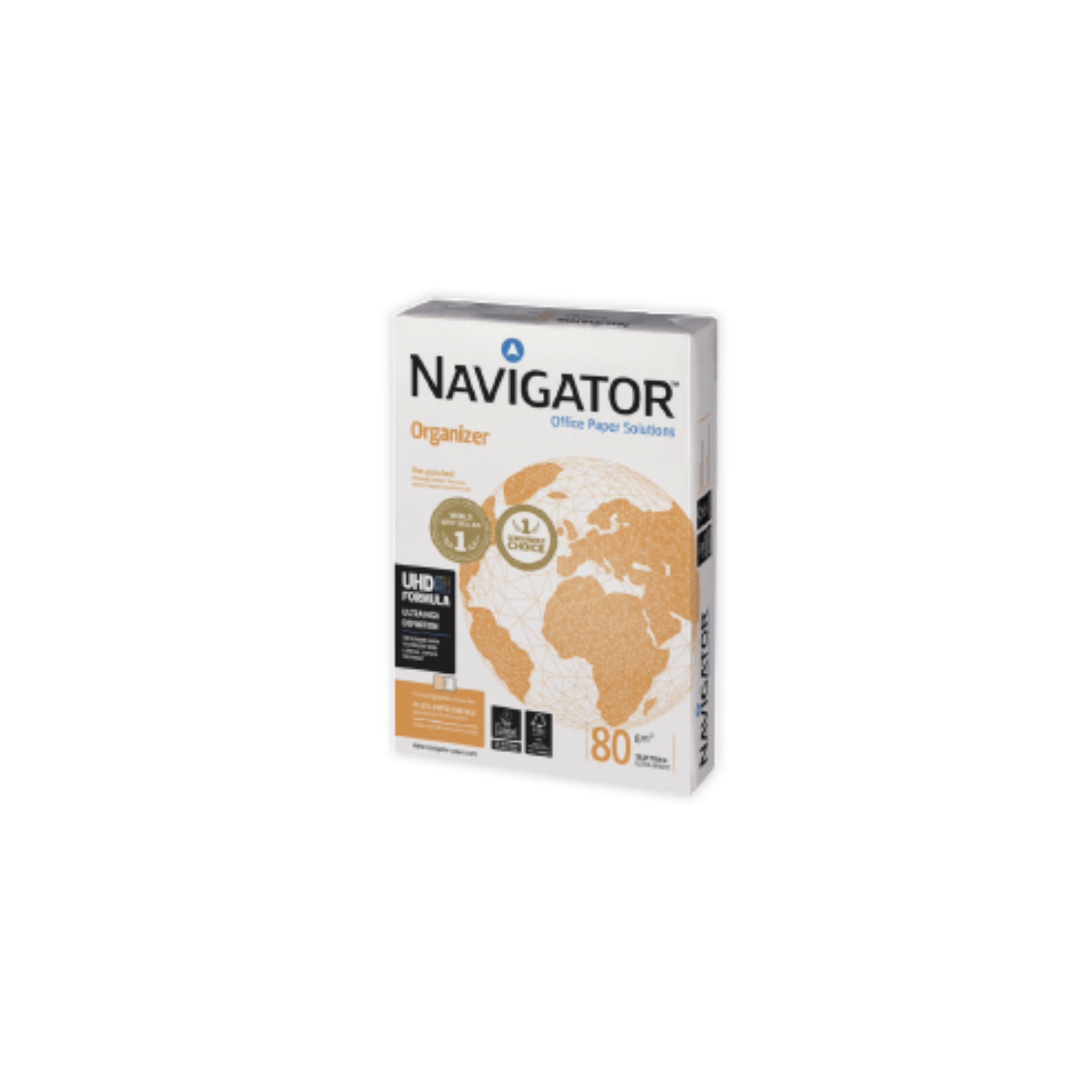 Papel Fotocópia Organizer 80 g/m². Com Furos. 500 Folhas DIN A4