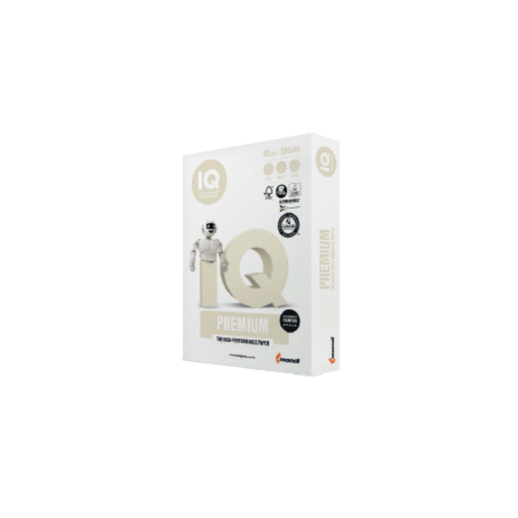 Papel Fotocópia IQ Premium. 500 Folhas