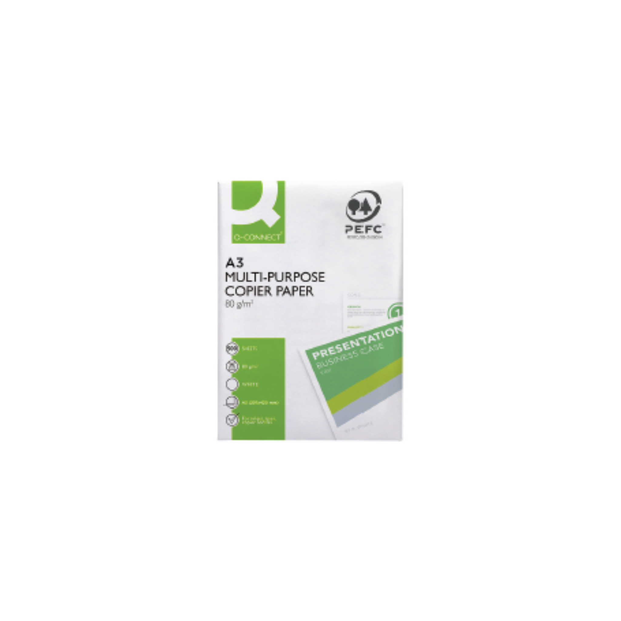 Papel Fotocópia Q-Connect Economy 80 g/m². 500 Folhas