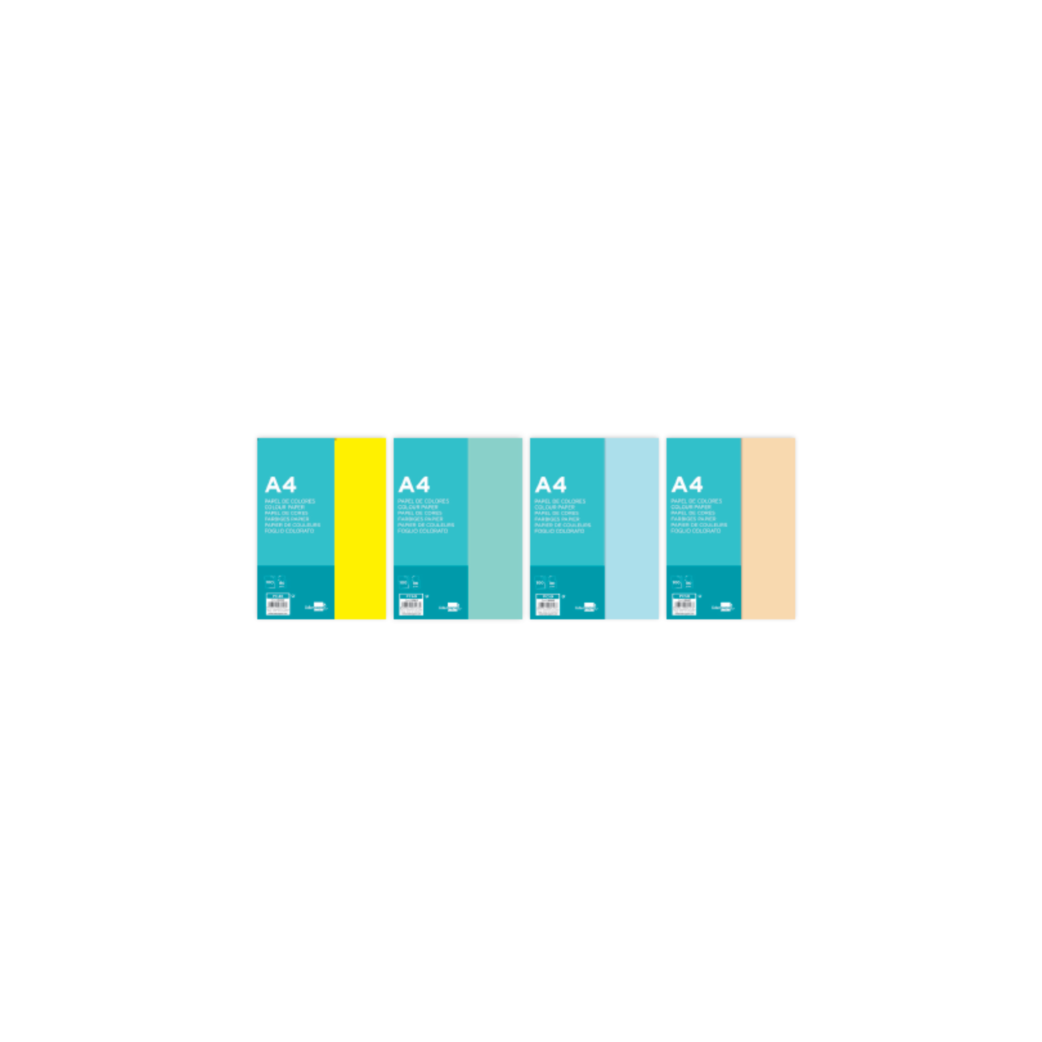 Papel de Cor 80 g/m². Embalagem Monocolor