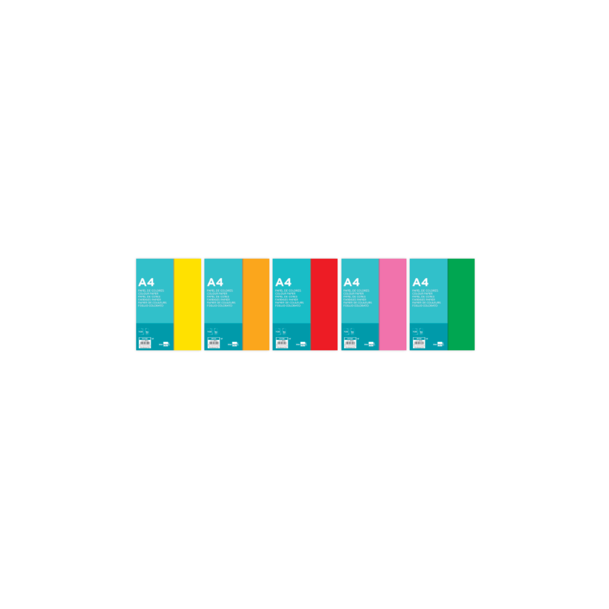 Papel de Cor 80 g/m². Embalagem Monocolor