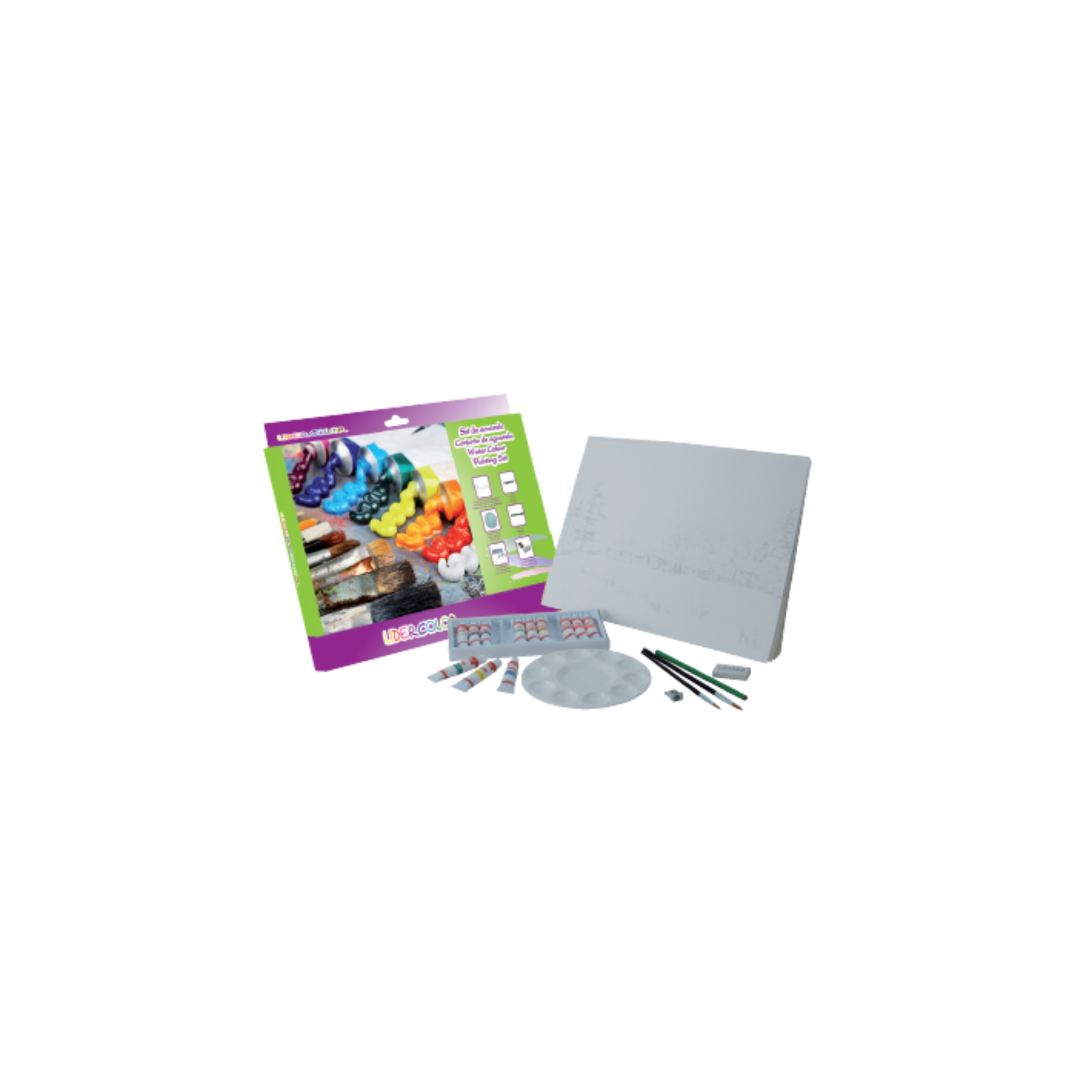 Conjunto de Pintura Aguarela