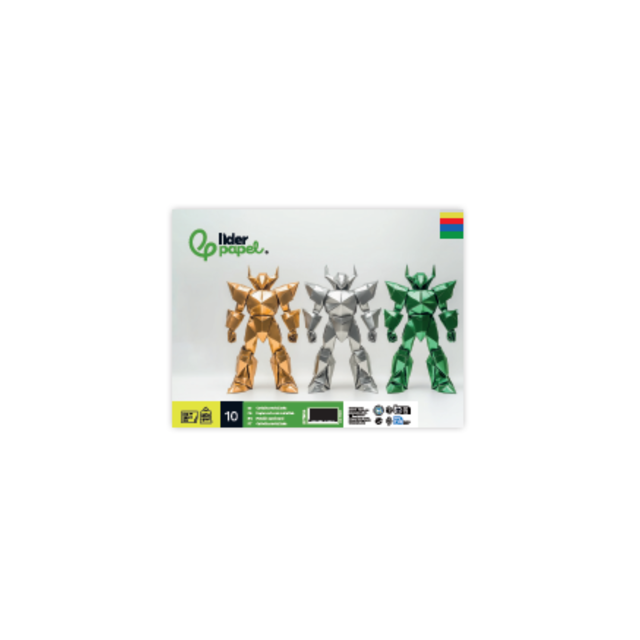 Bloco de Trabalhos Manuais – Cartolina Metalizada / Liderpapel