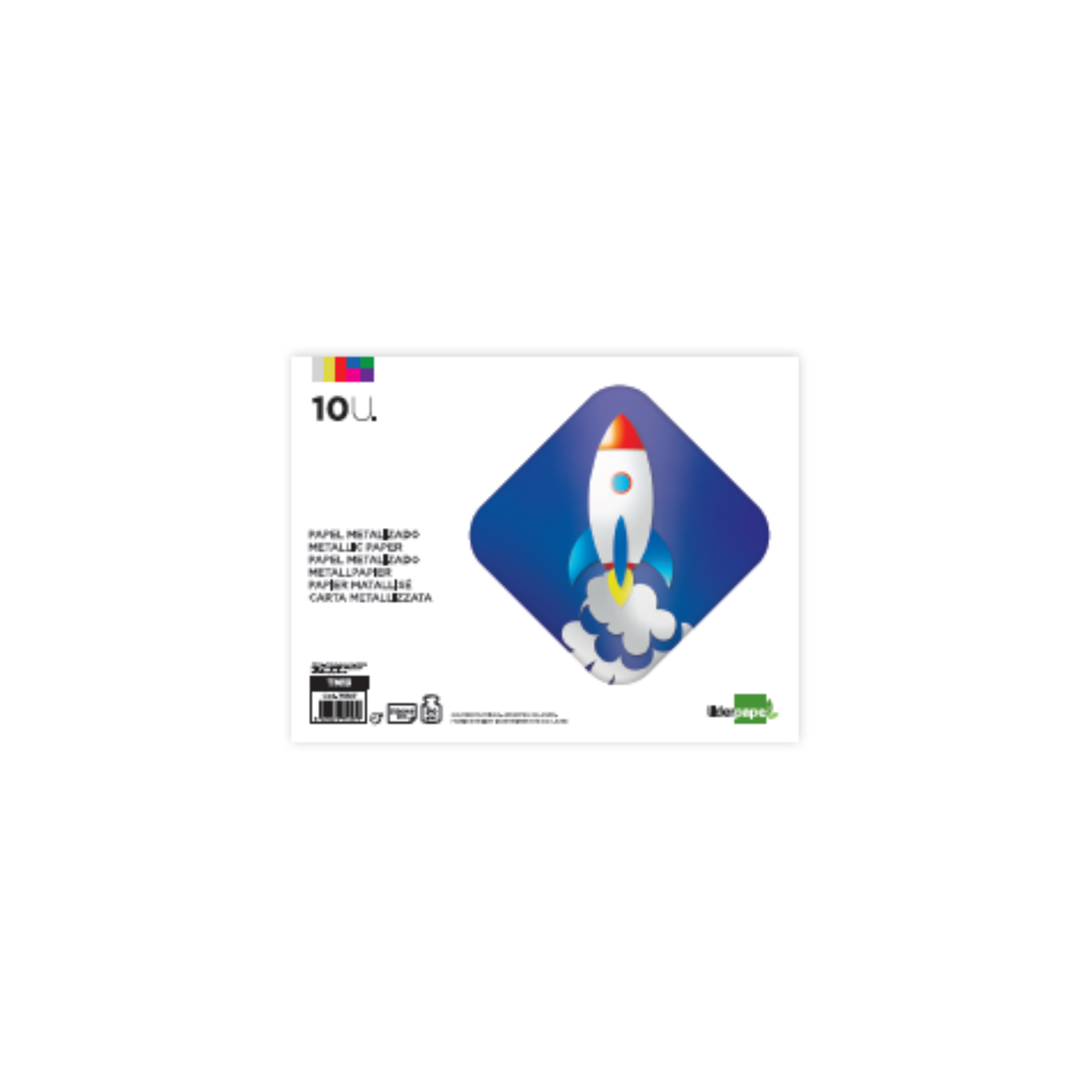 Bloco de Trabalhos Manuais - Papel Metalizado / Liderpapel