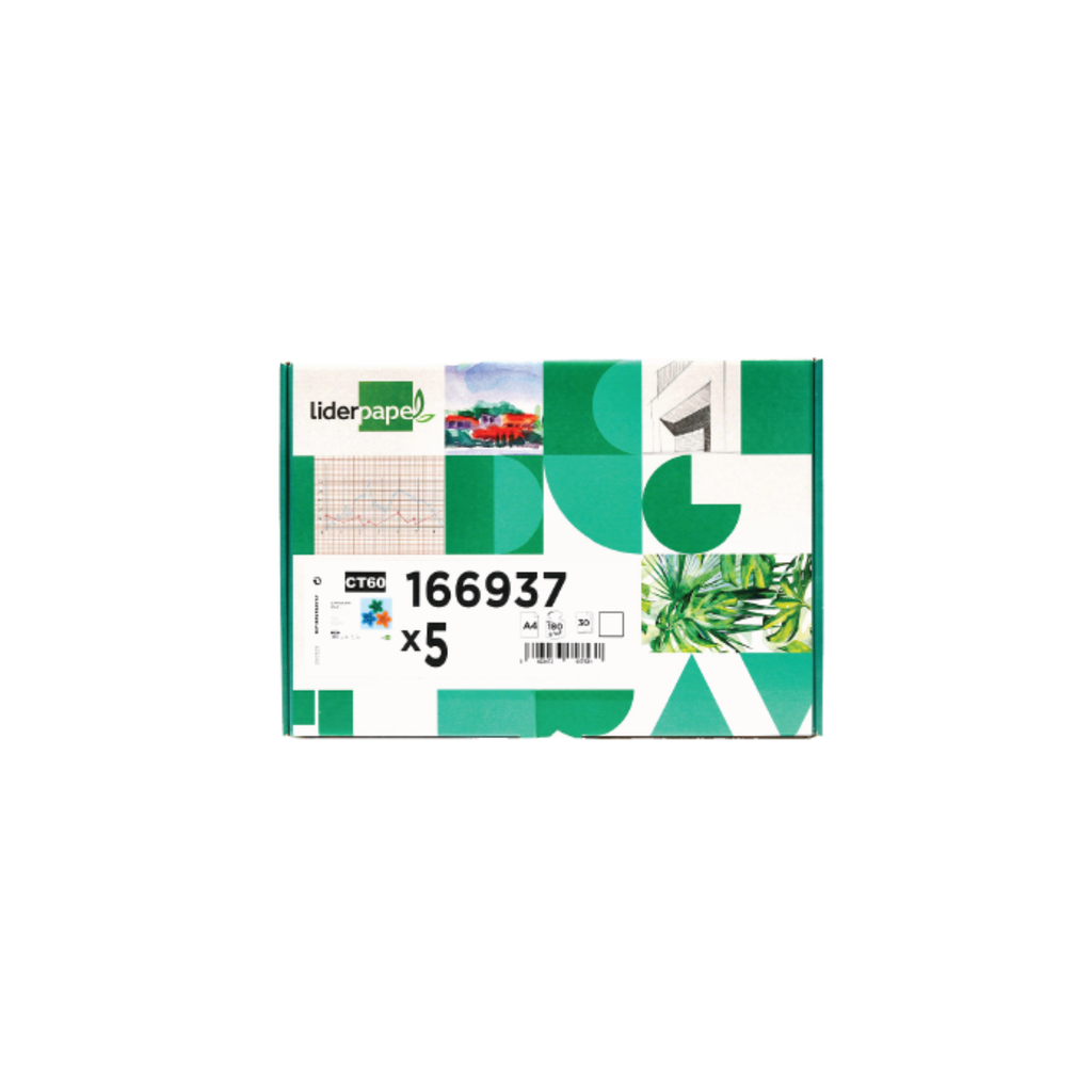 Cartolina 180G/M² Packs Monocolor / Liderpapel