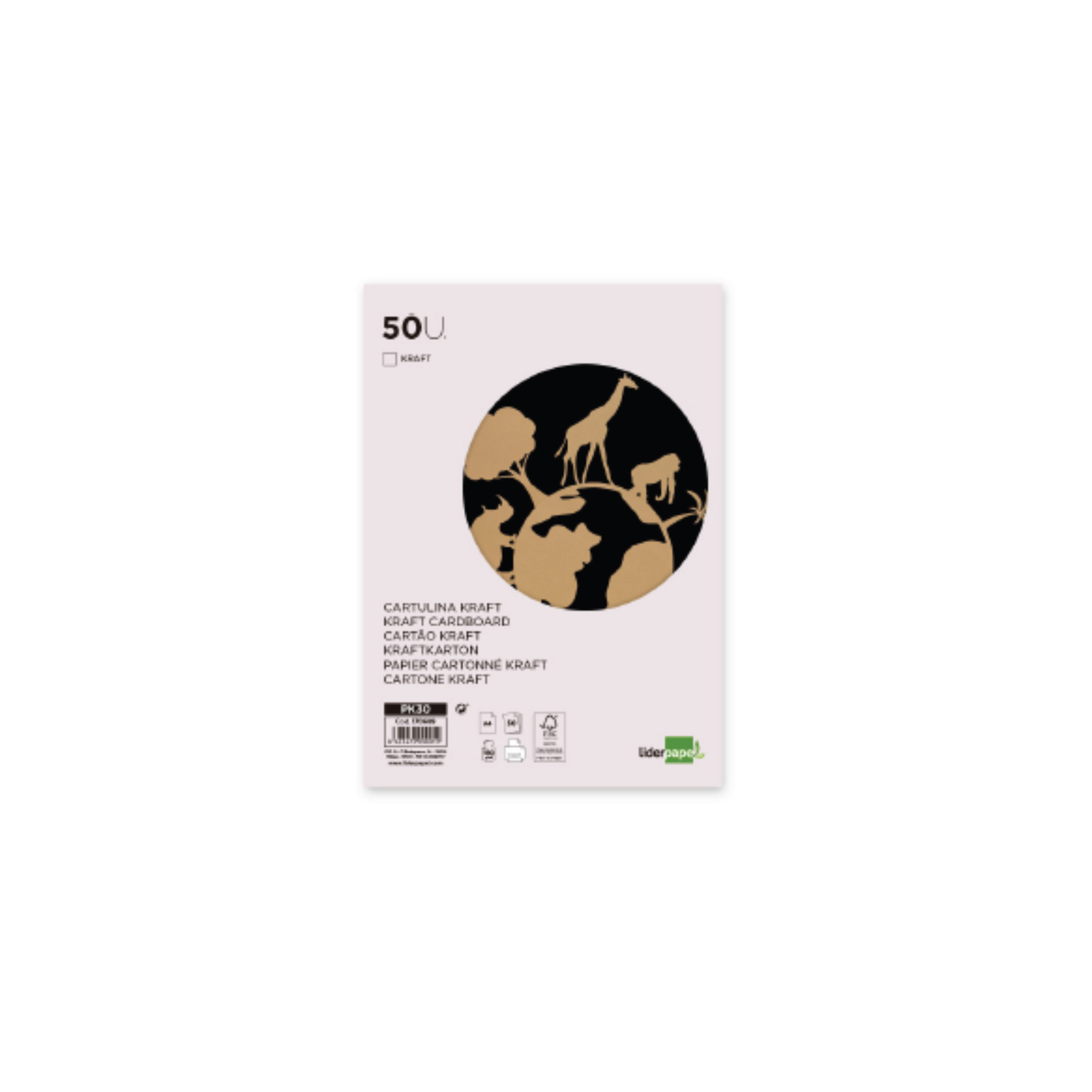 Cartolina Kraft 180 g/m². DIN A4