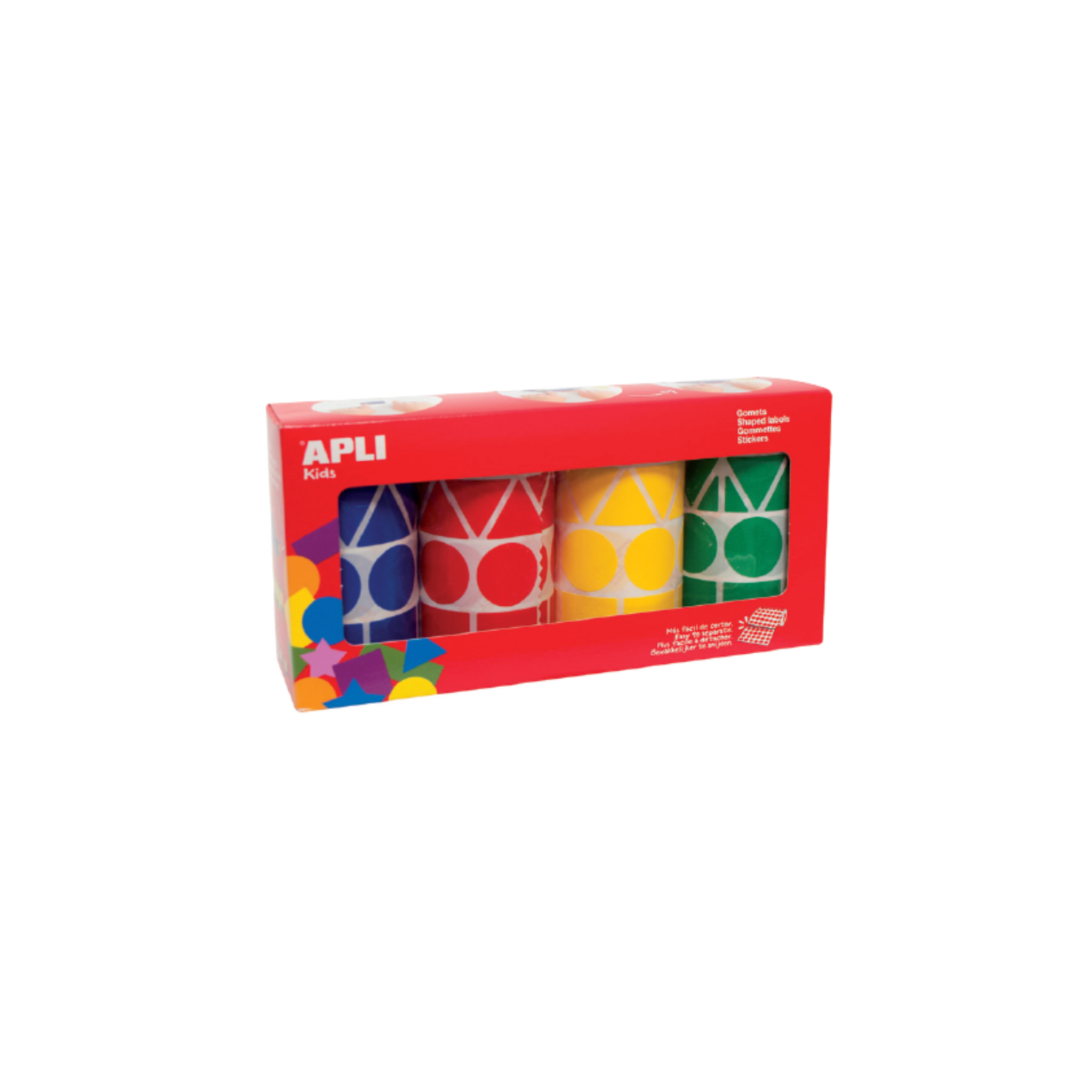 Gomets Figuras Geométricas XL Rolos / Apli