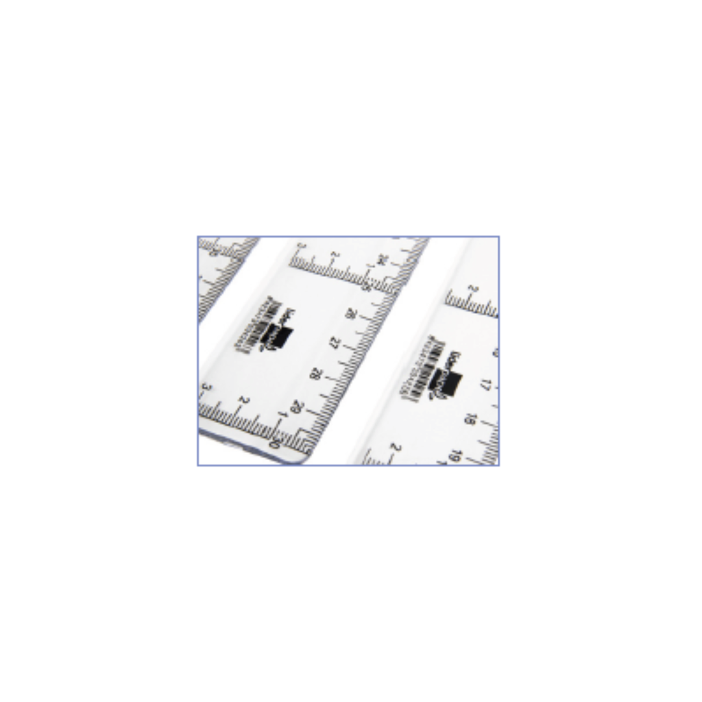 Régua de Plástico Cristal / Liderpapel