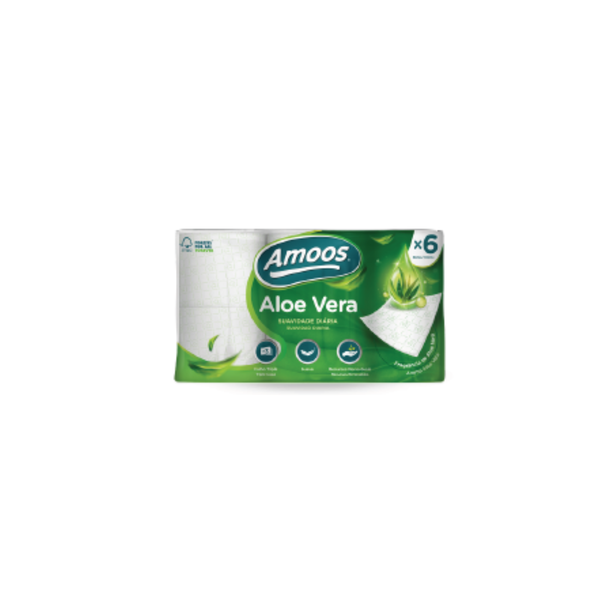 Papel Higiénico Doméstico Amoos Aloe Vera