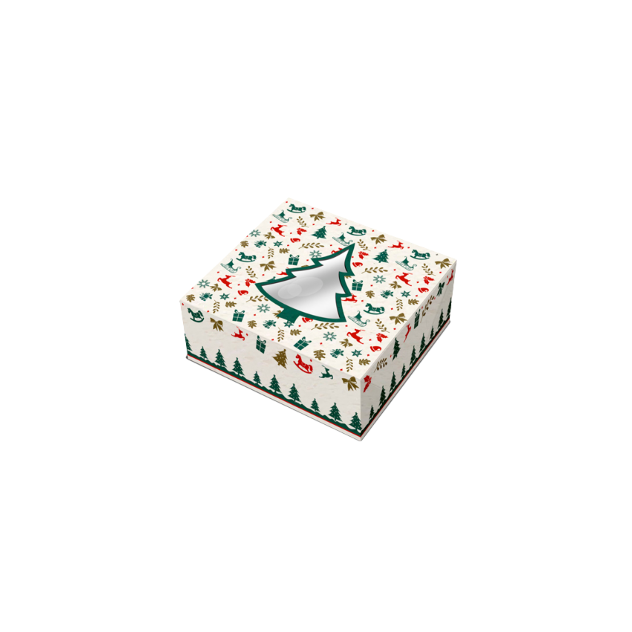 Caixa de Cartolina Árvore de Natal