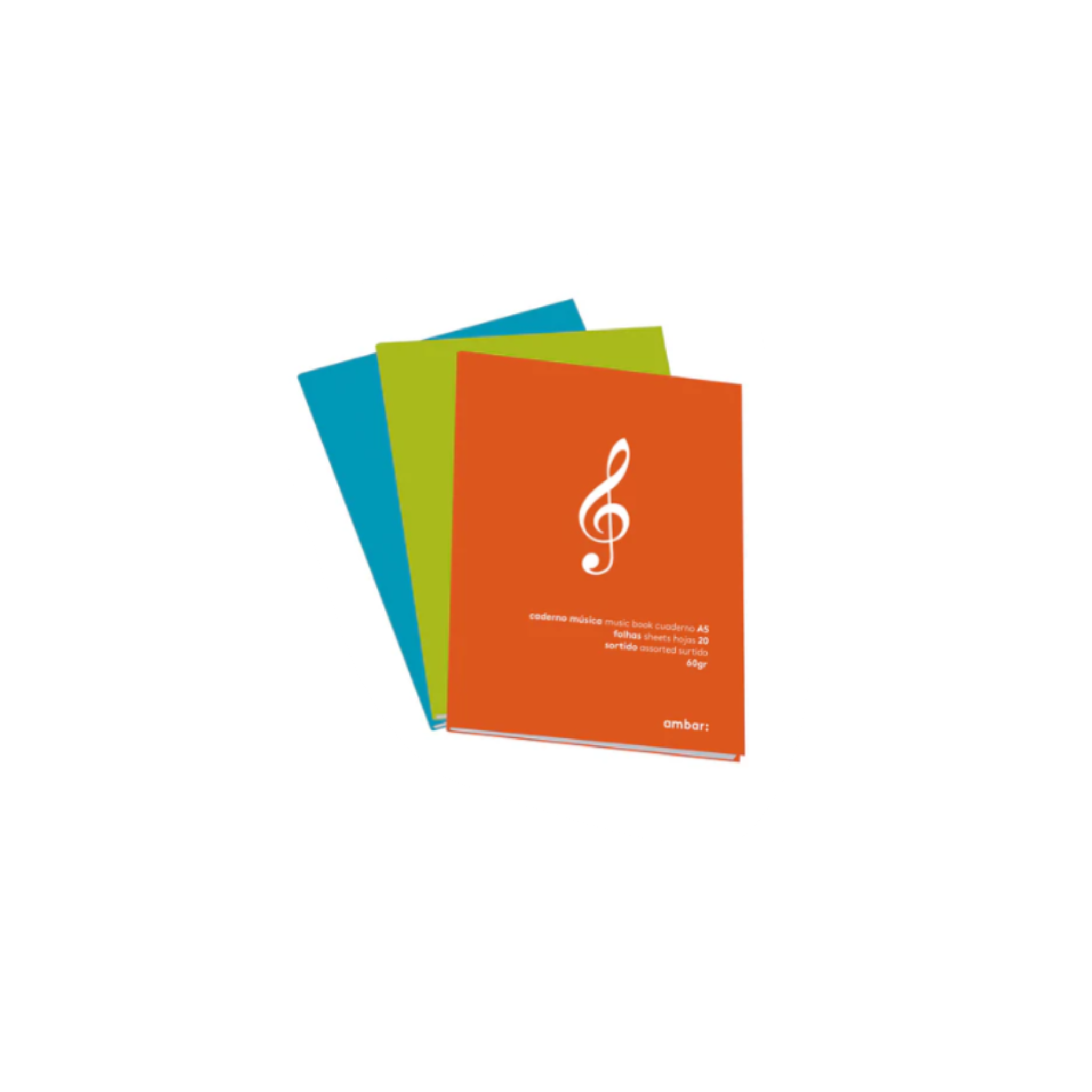 Caderno Musica Ambar School A5 Sortido