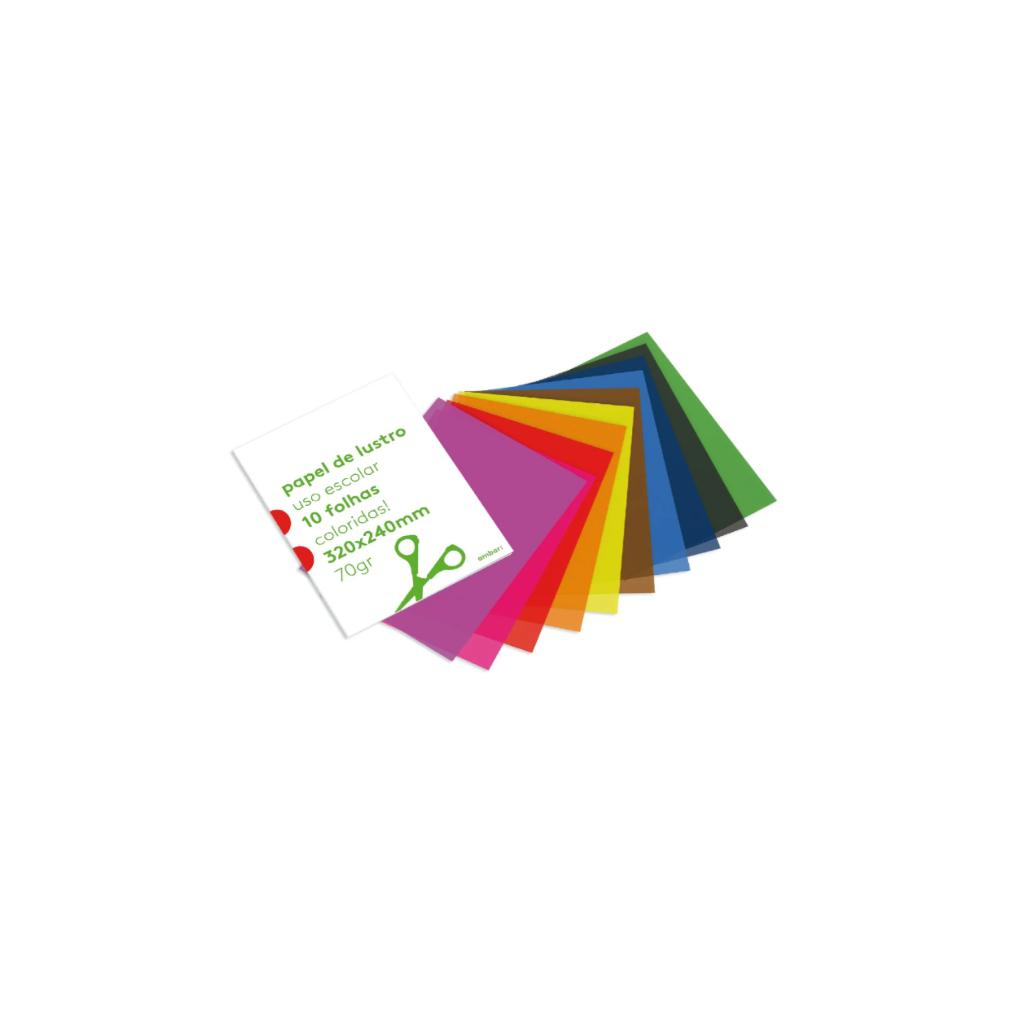 Papel Lustro Ambar School