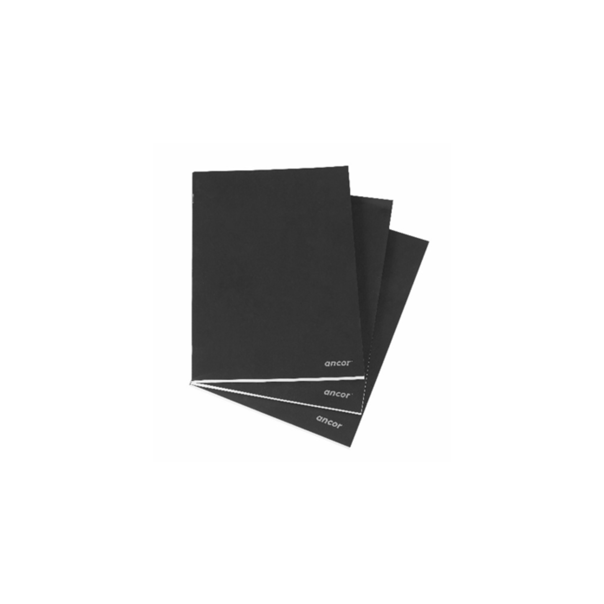 Caderno Agrafado A5 Capa Preta Ancor