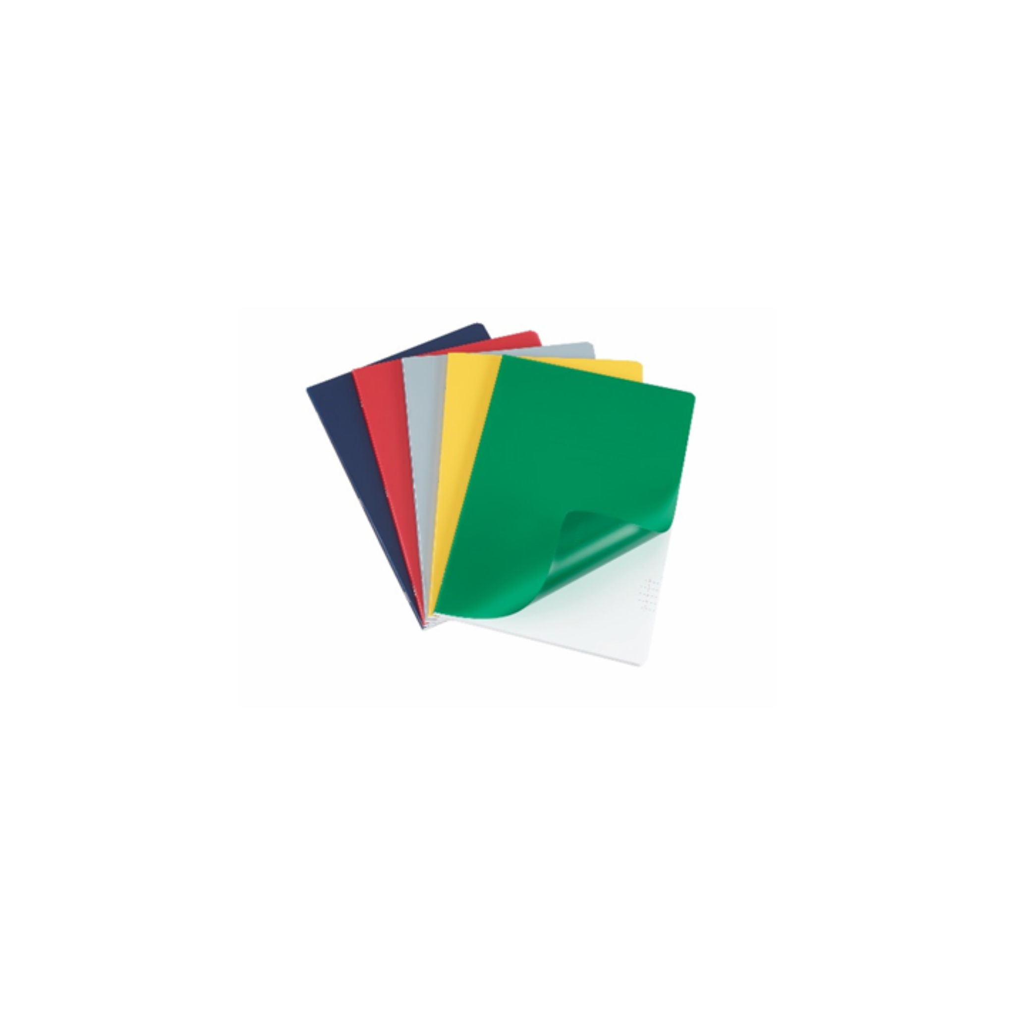 Caderno Agrafado A5 Capas Plásticas Cores Fortes  Ancor