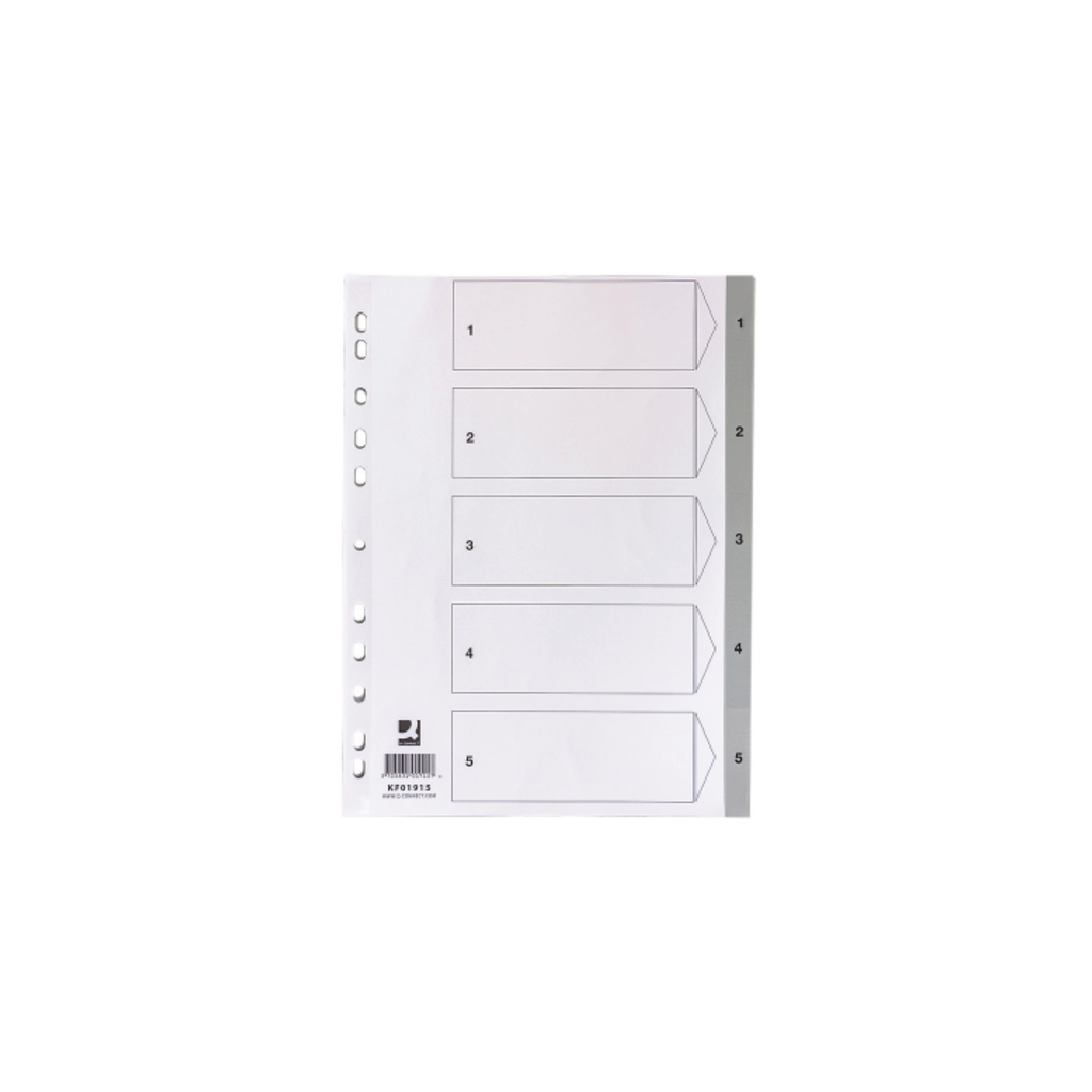 Separadores de Plástico Numéricos Din A4