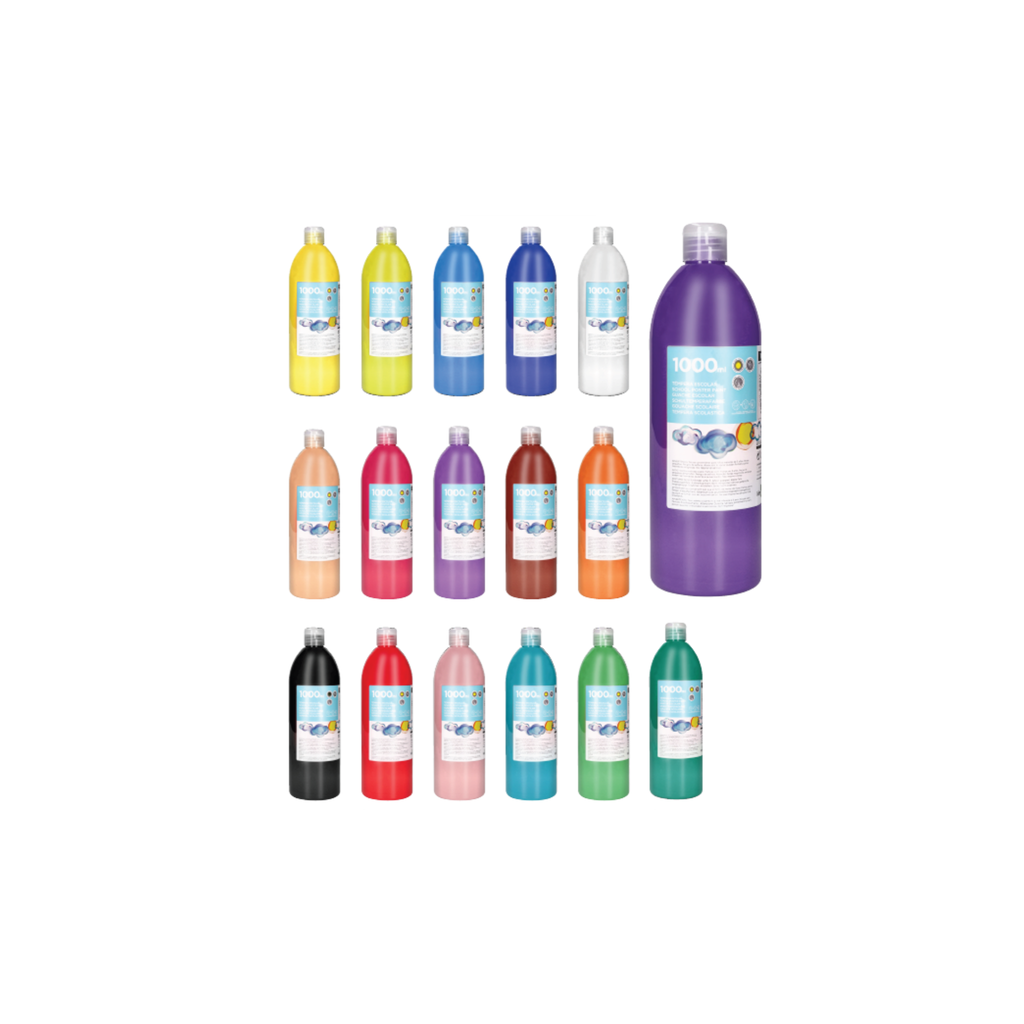 Guache Escolar Líquido 1000 ml / Liderpapel