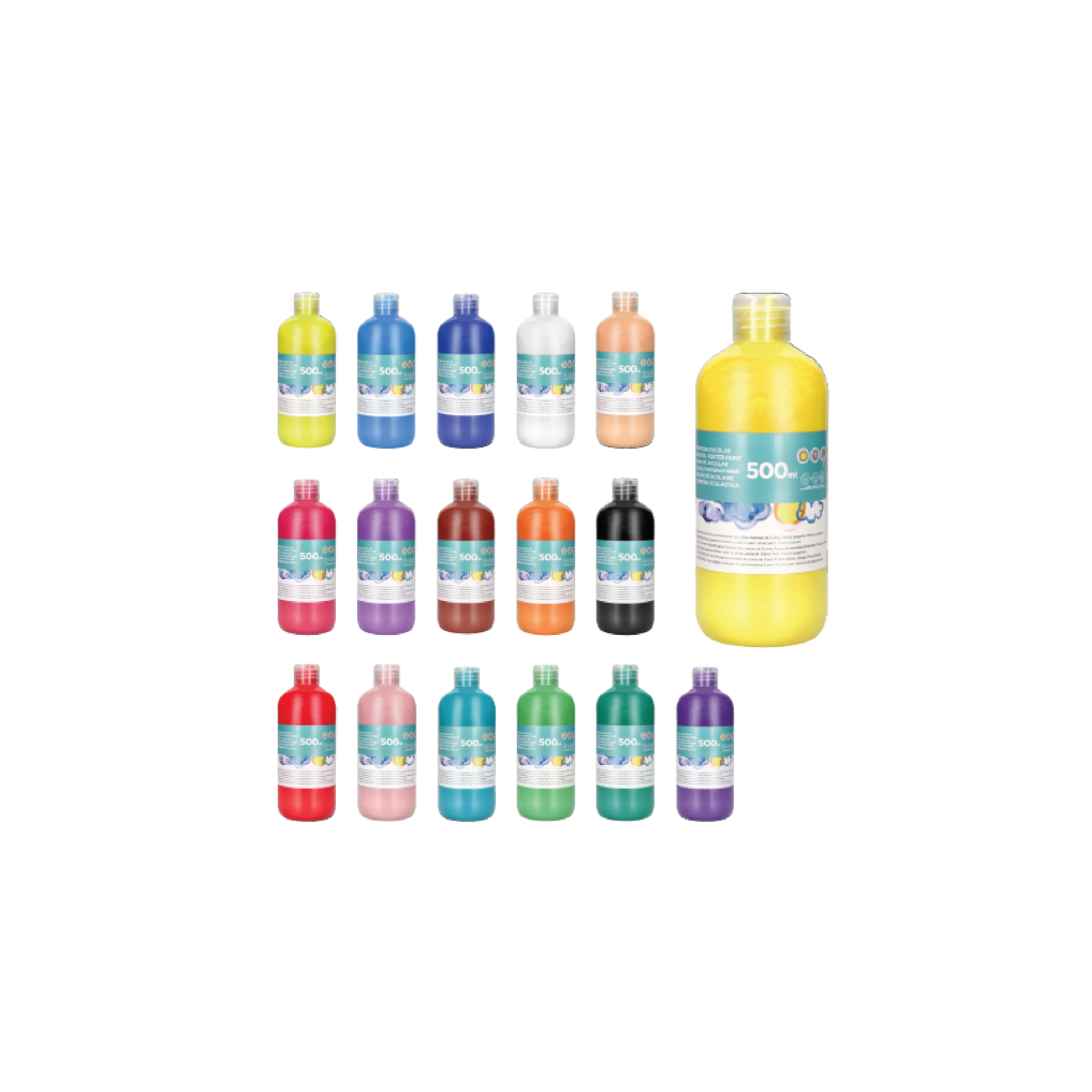 Guache Escolar Líquido 500 ml / Liderpapel