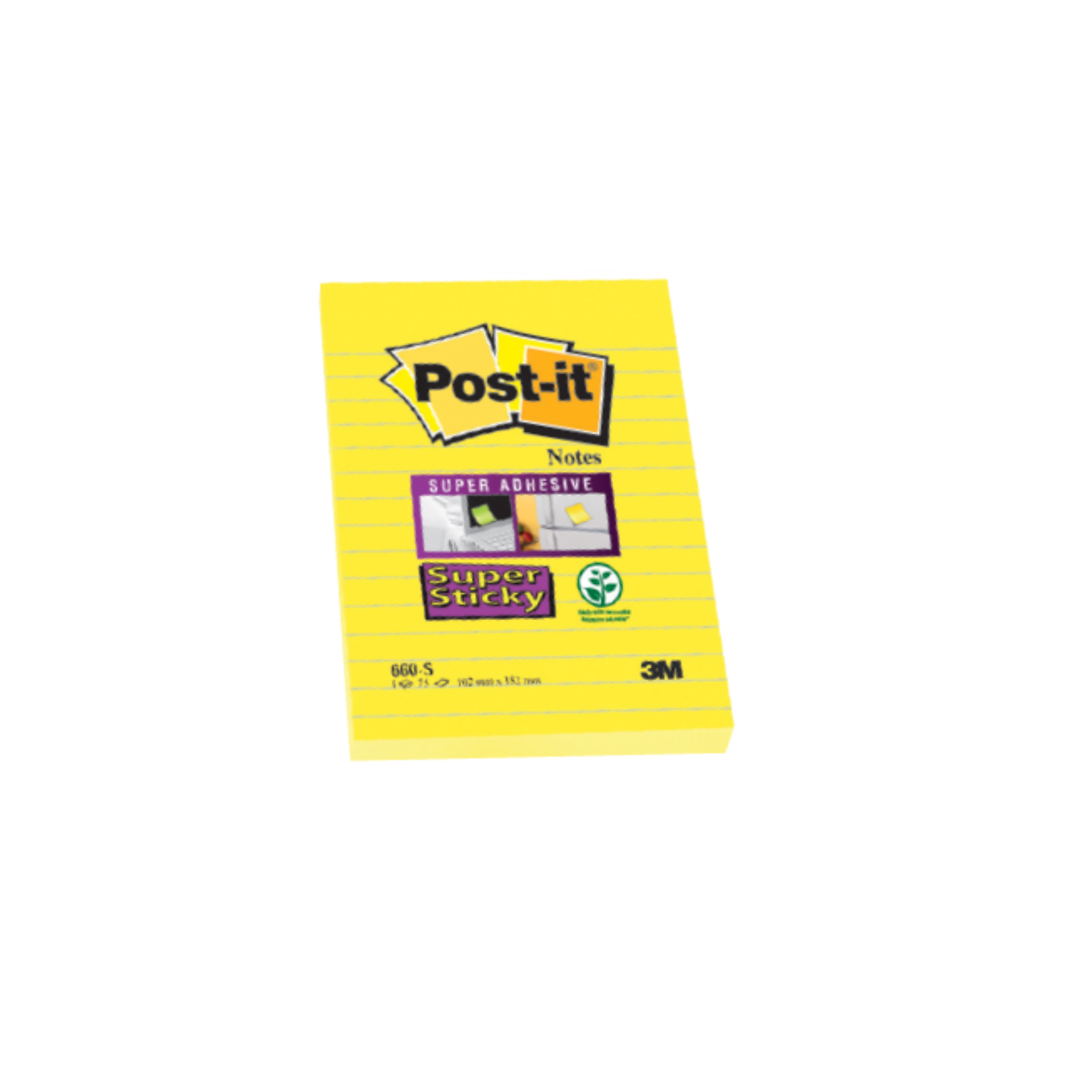 Bloco de Notas Adesivas Super Sticky Ultra / Post-it