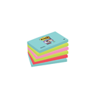 Blocos de Notas Adesivas Supers Sticky Cores Miami / Post-it