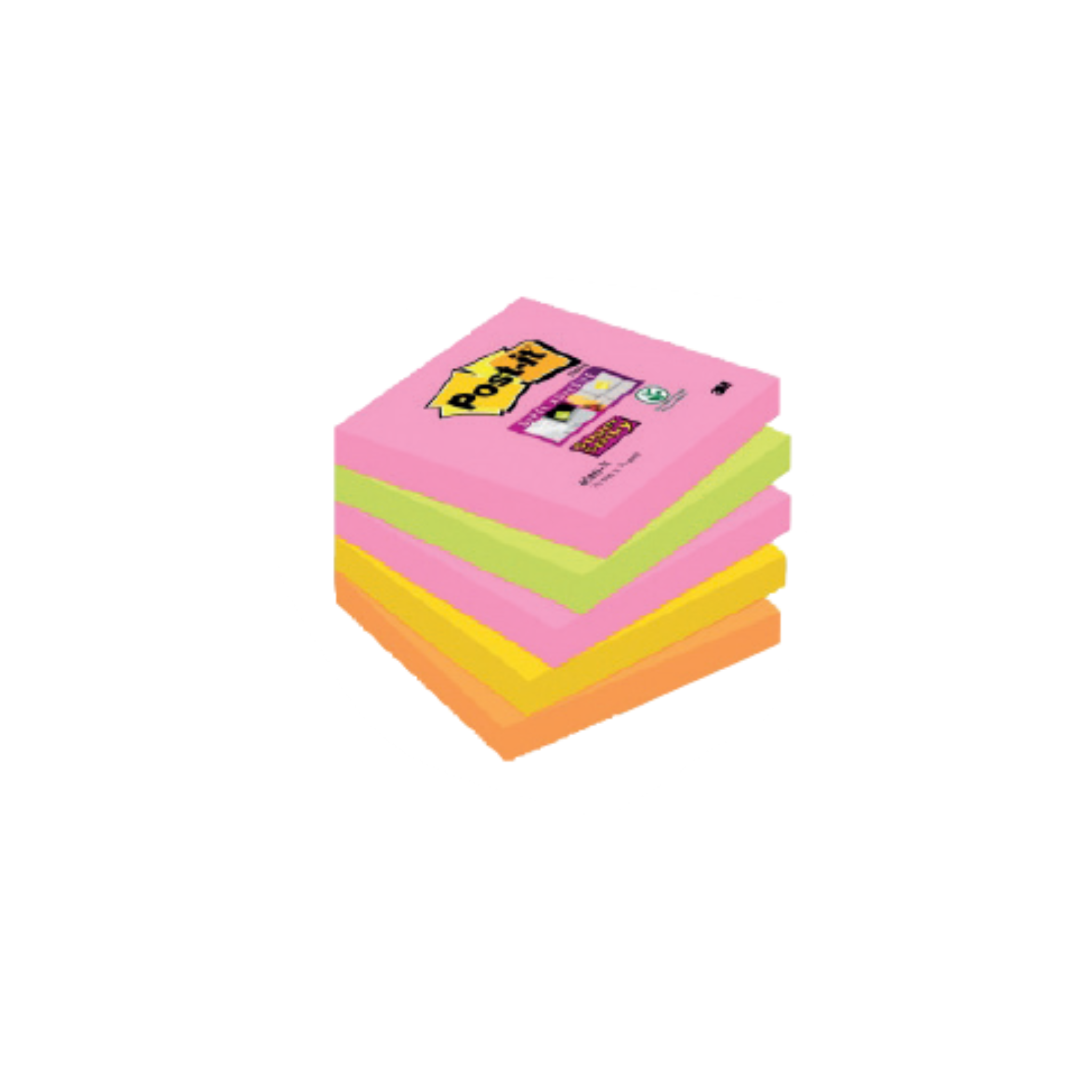 Bloco de Notas Adesivas Super Sticky Cores Cape Town / Post-it
