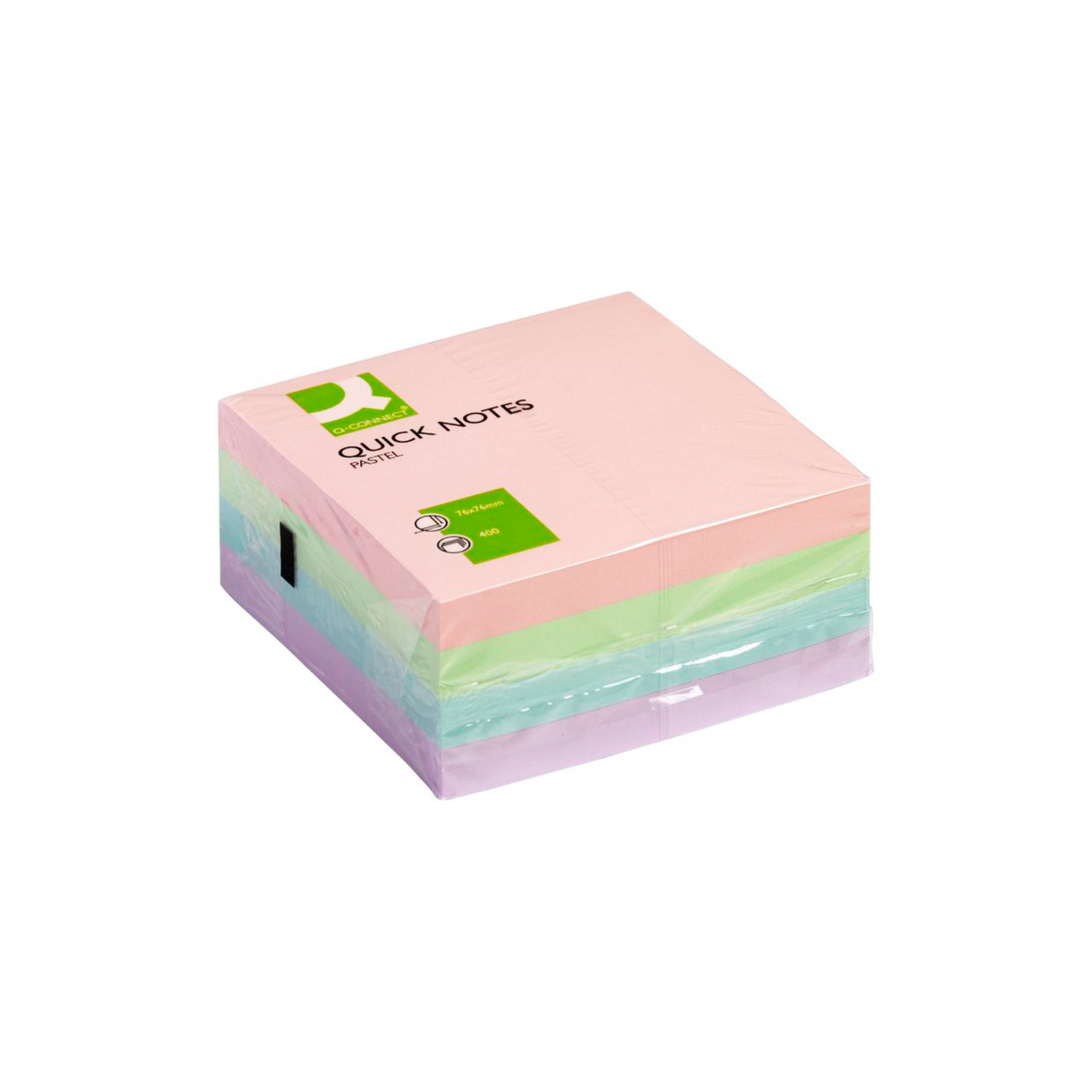 Blocos de Notas Adesivas Pastel Cubo / Q-Connect