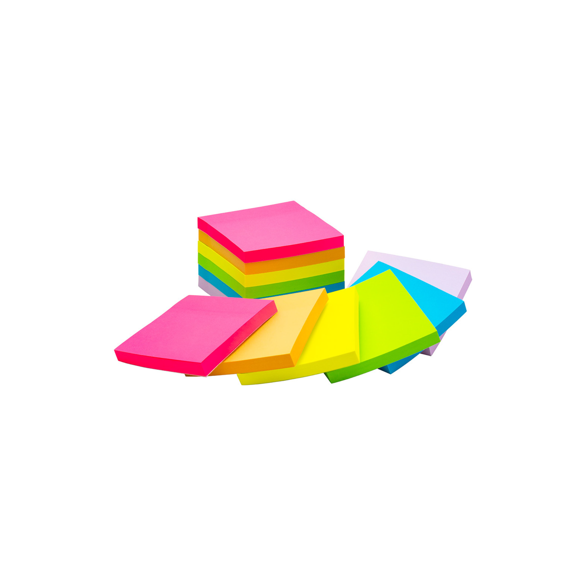 Blocos de Notas Adesivas Néon e Pastel / Q-Connect