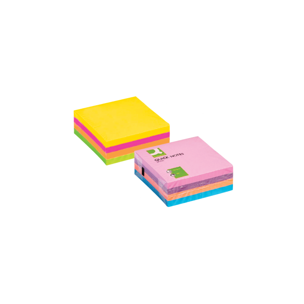Blocos de Notas Adesivas Cubo / Q-Connect