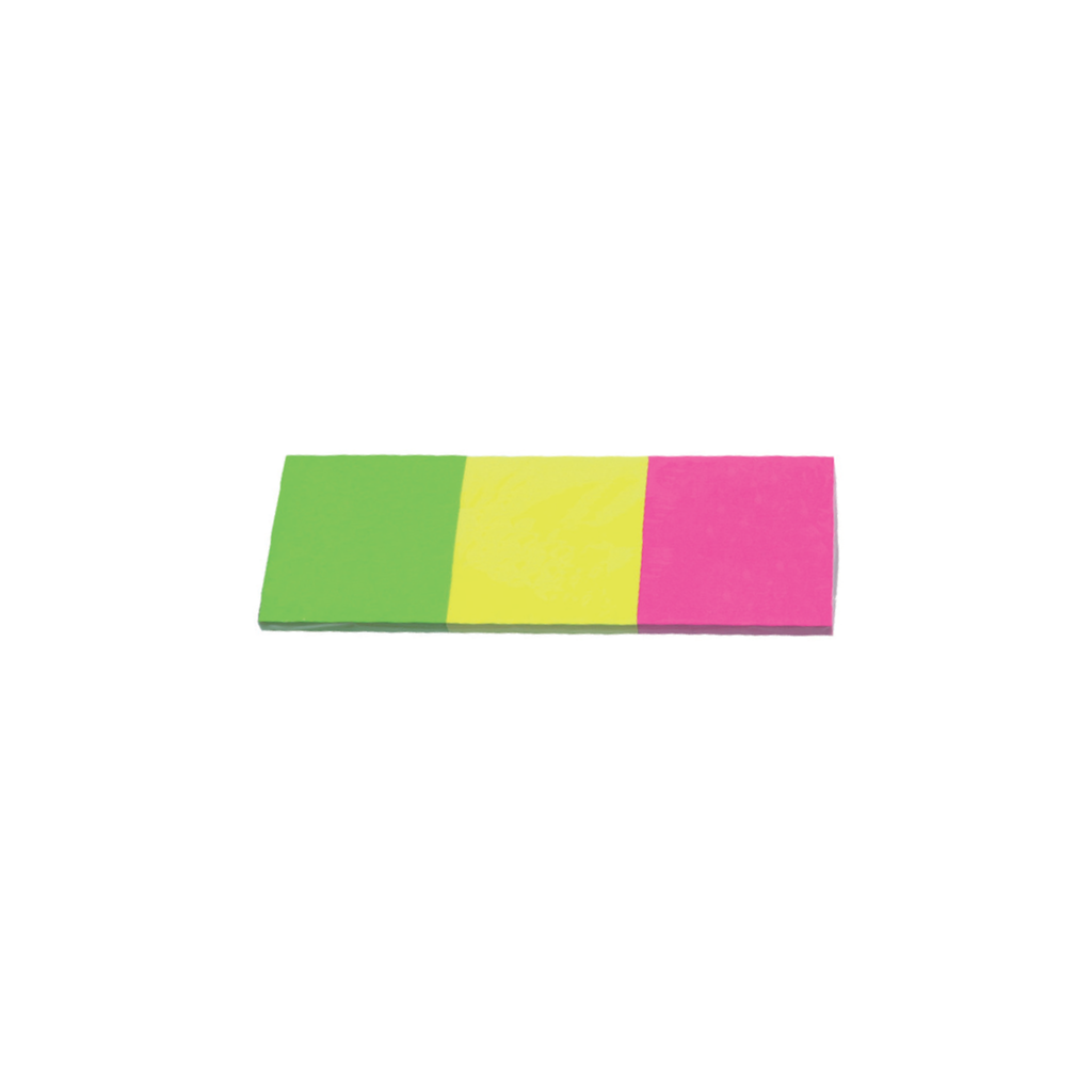 Bloco de Notas Adesivas Néon / Q-Connect