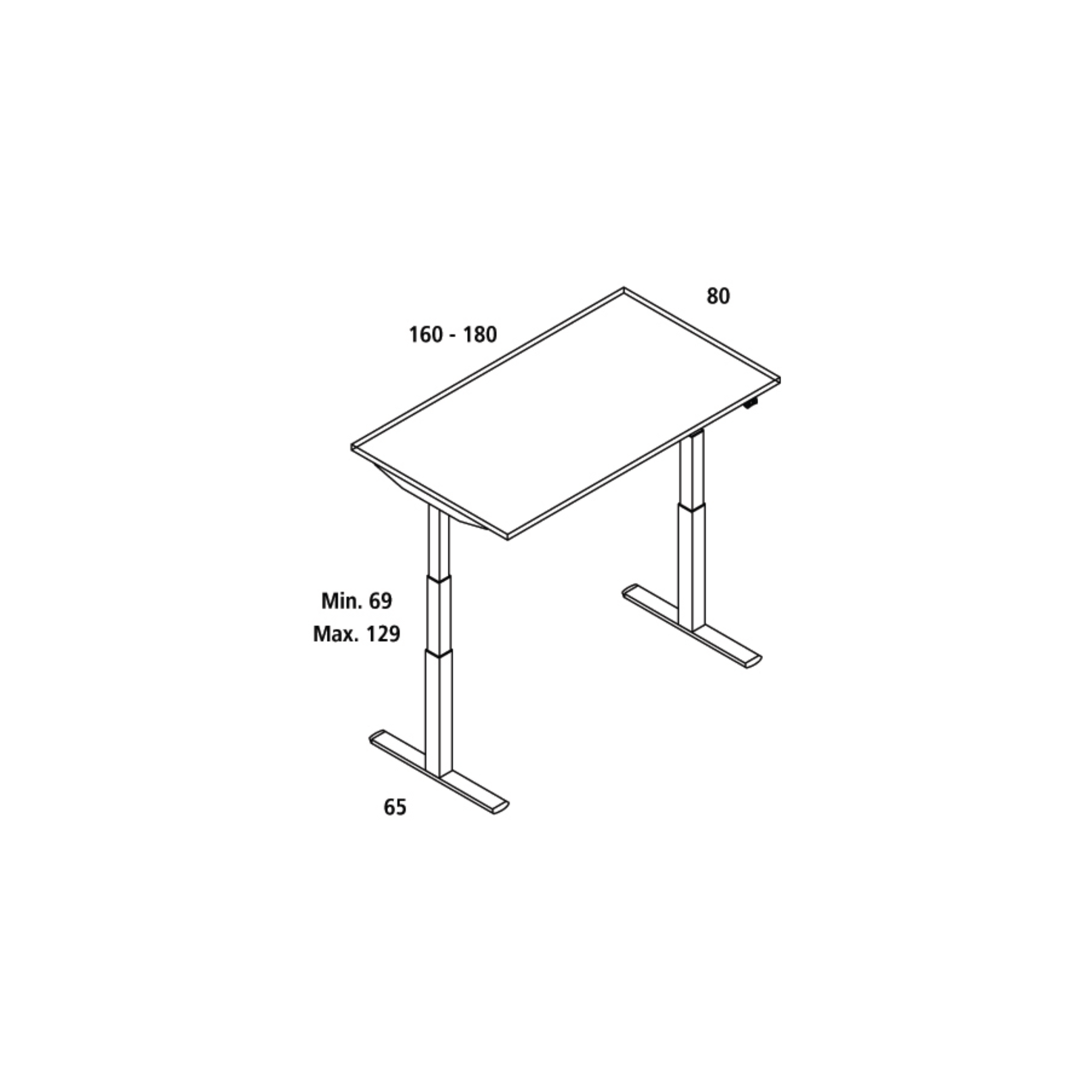 Mesa Ajustável E-Table