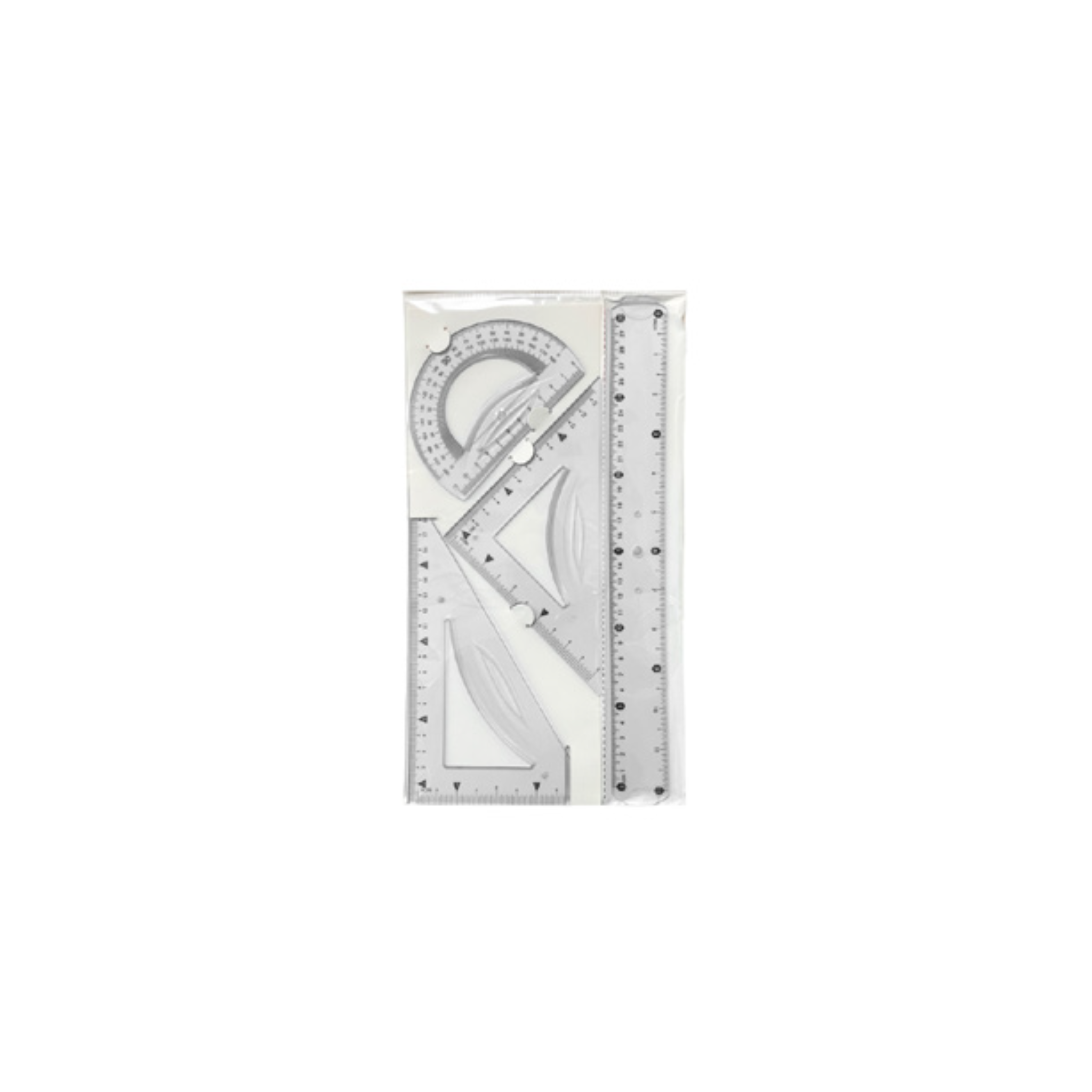 Conjunto de Réguas de Plástico Flexível / Liderpapel