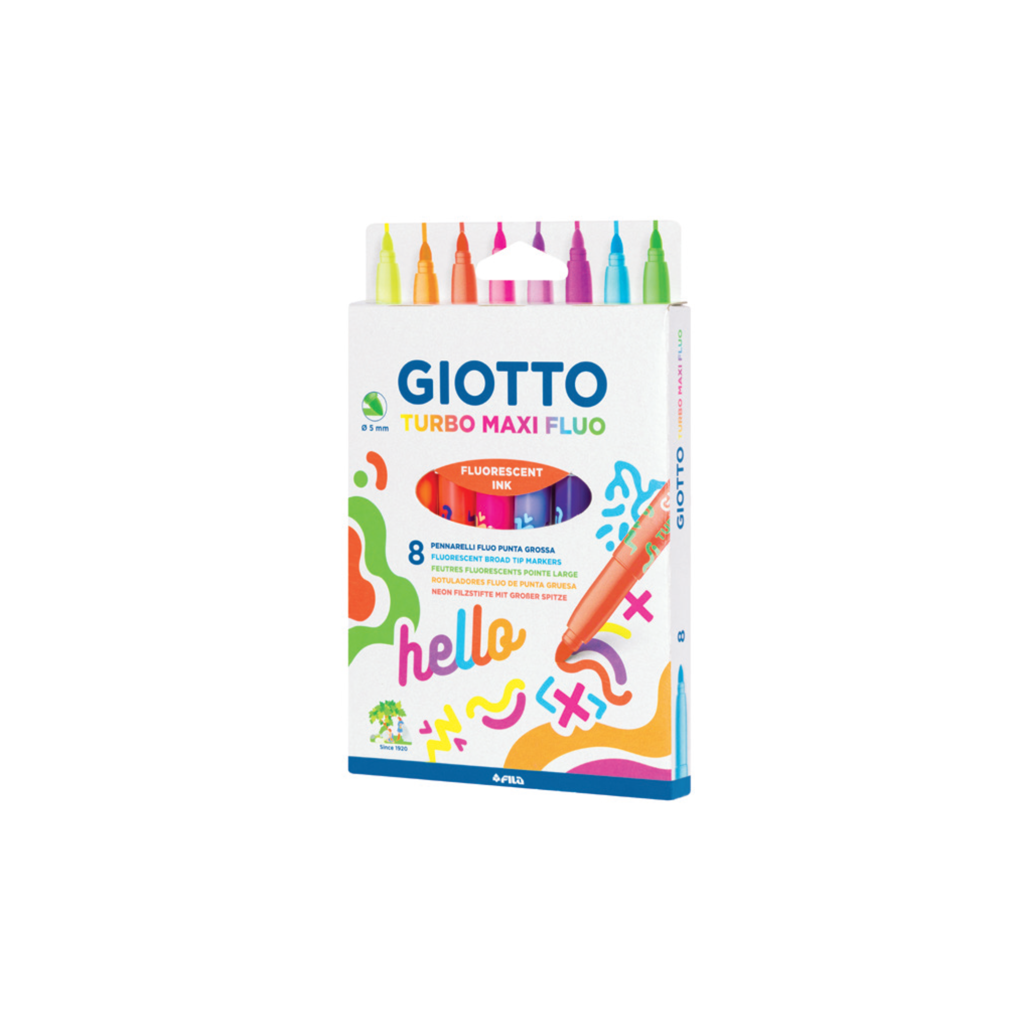 Marcador Turbo Maxi Fluo / Giotto