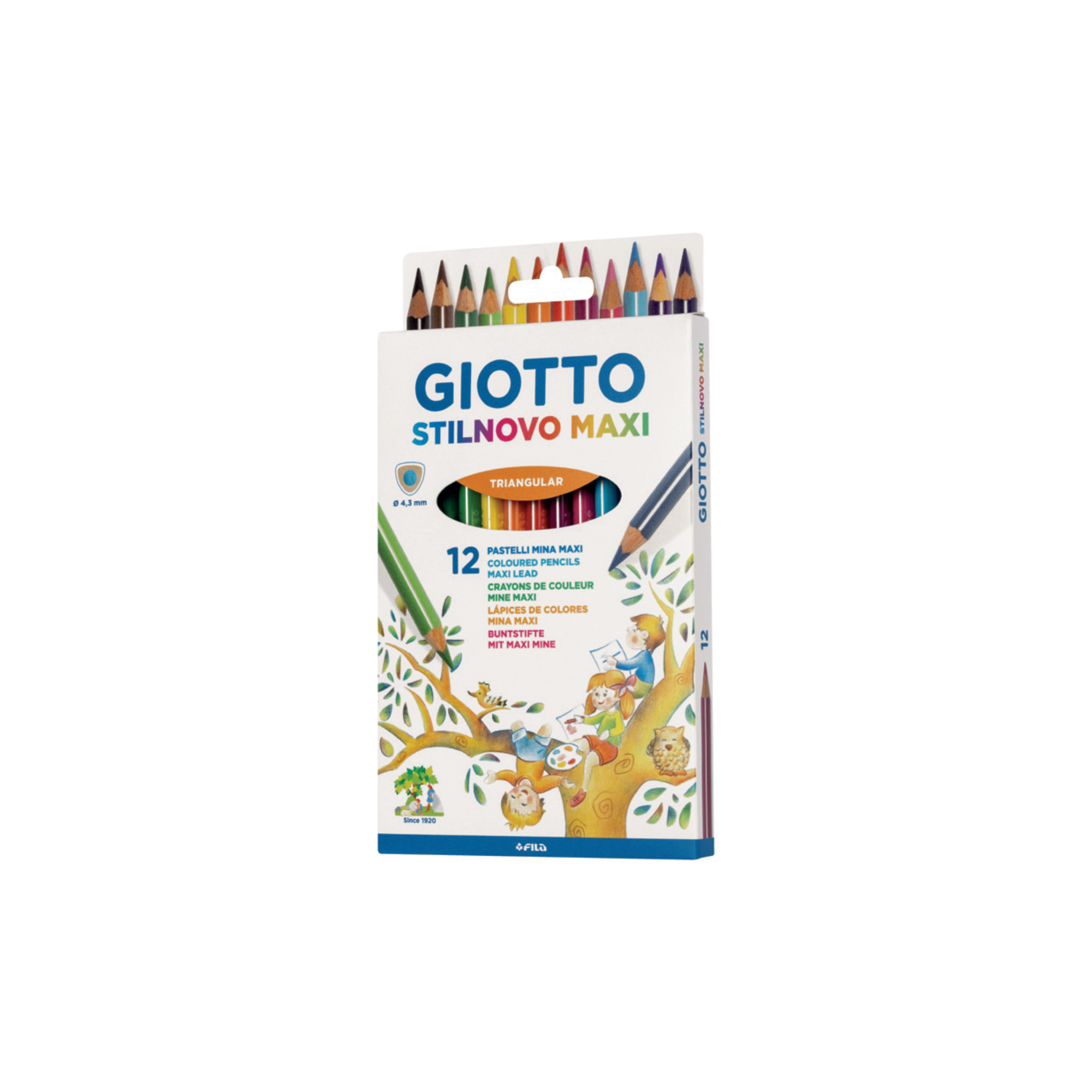 Lápis de cor Triangulares Stilnovo Maxi / Giotto