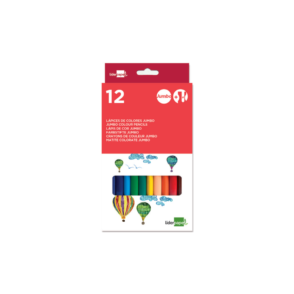 Lápis de Cor Triangulares Jumbo / Liderpapel