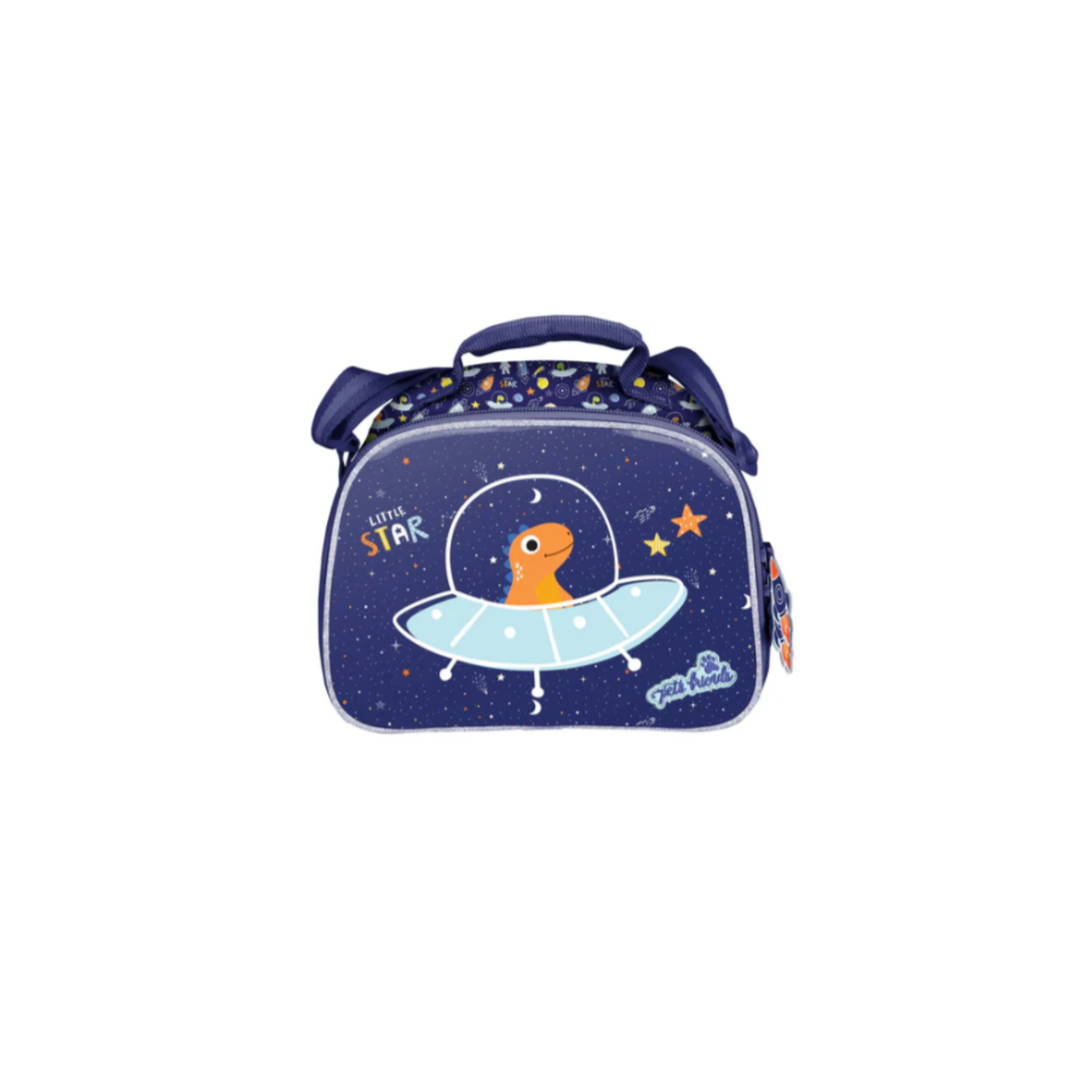 Saco Lanche Little Space Dino / Ambar