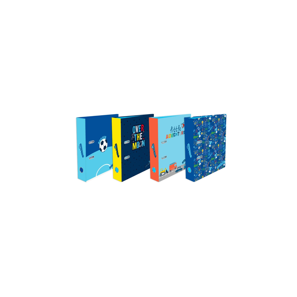 Dossier escolar A4 Pets Friends Kidventure World lombada larga 2 argolas sortido / Ambar