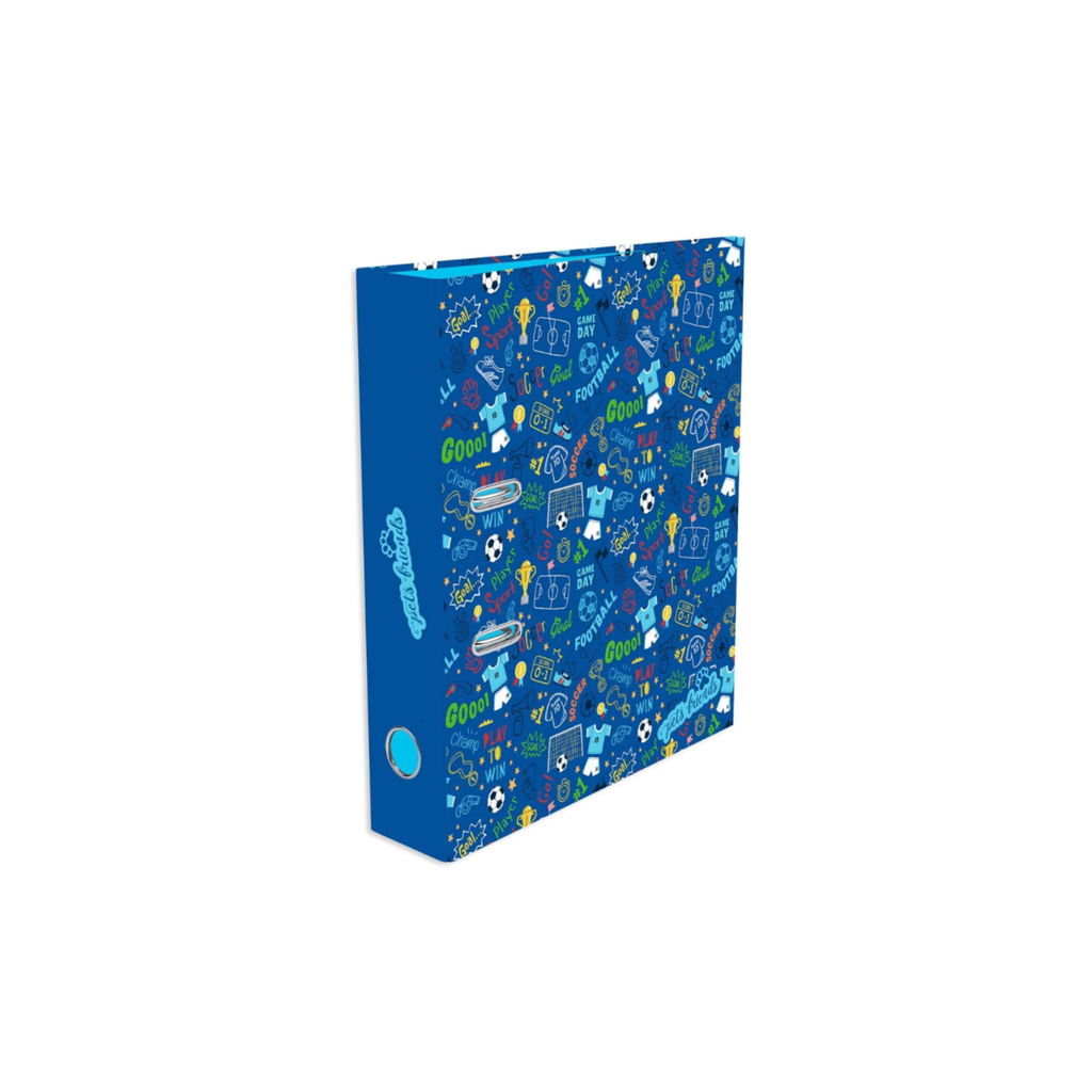 Dossier escolar A4 Pets Friends Kidventure World lombada larga 2 argolas sortido / Ambar
