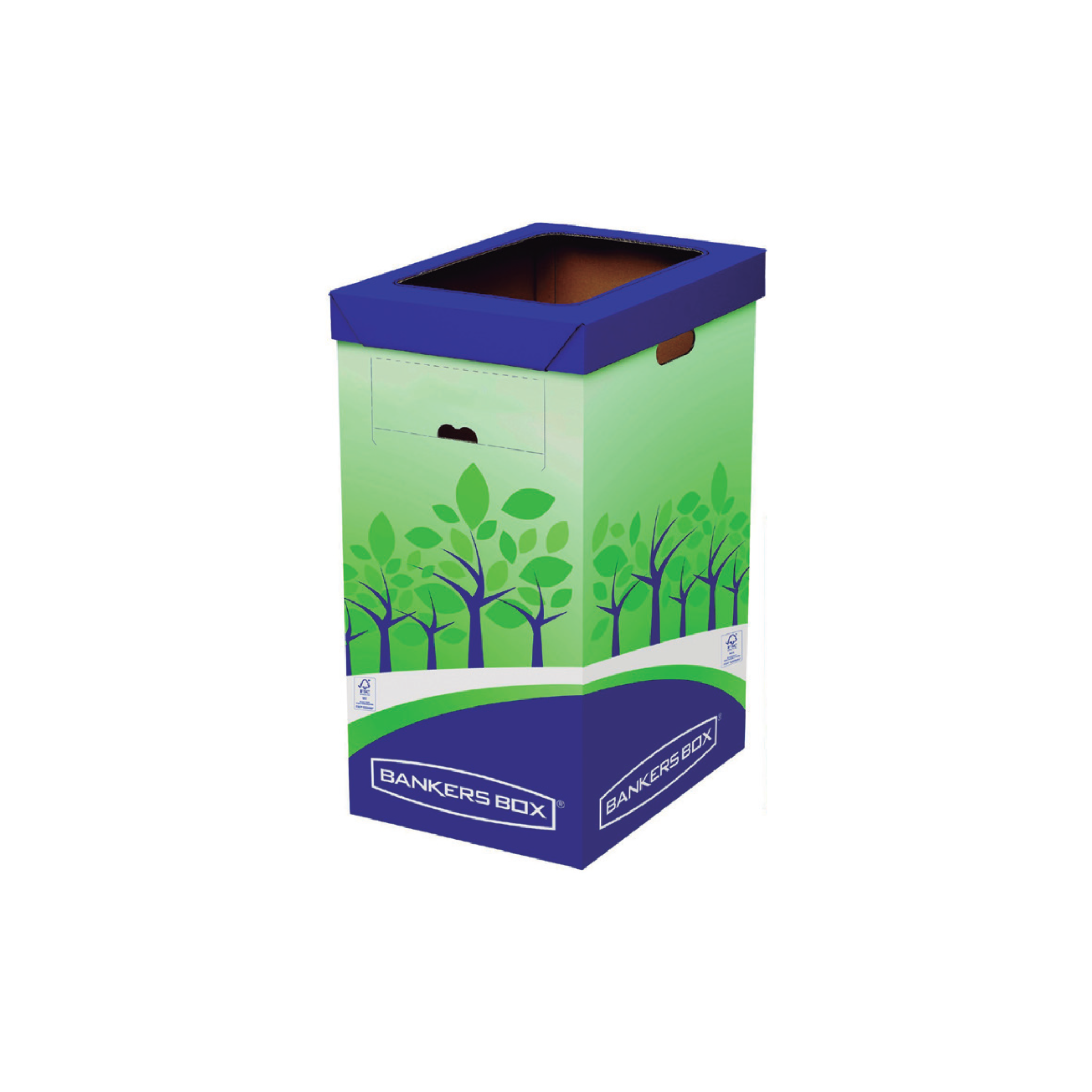 Cesto de Cartão para Reciclagem Grande Capacidade