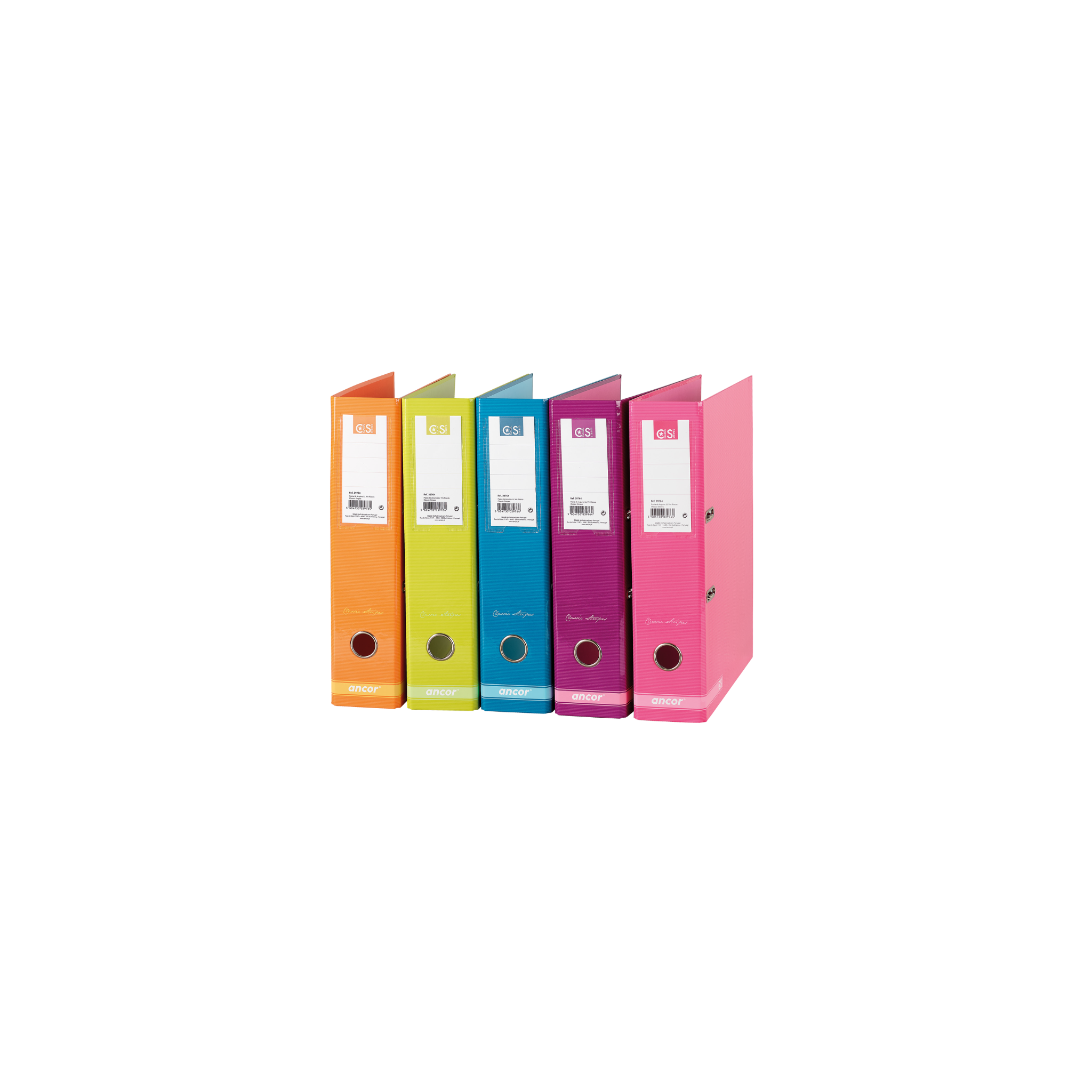 Pastas de Arquivo Lombada Larga Fashion Colors Classic Stripes