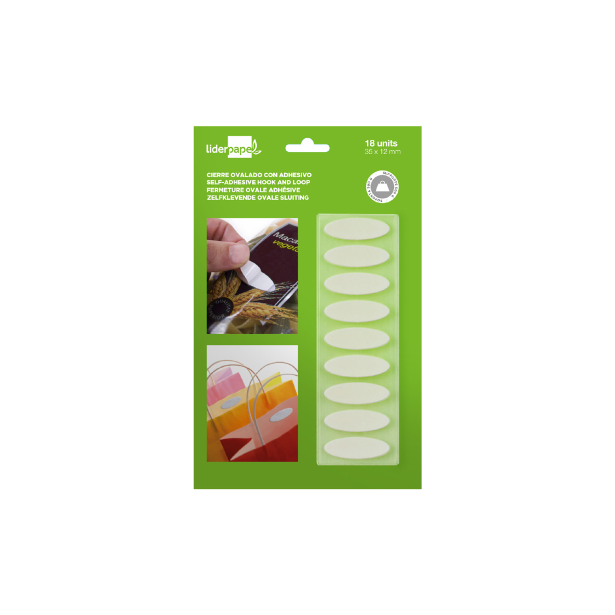 Velcro Autoadesivo Ovalizado / Liderpapel
