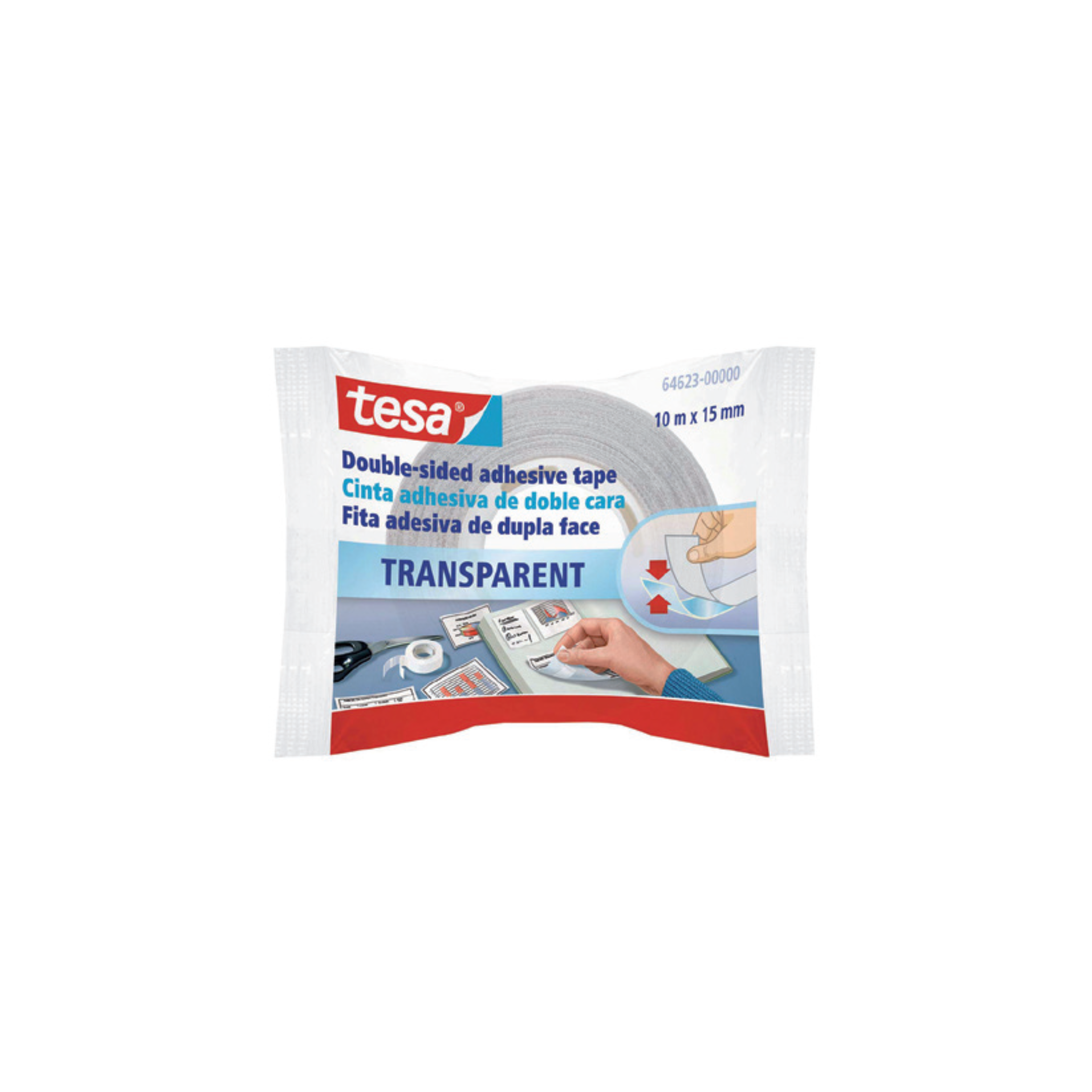 Fita Adesiva Dupla Face Transparente