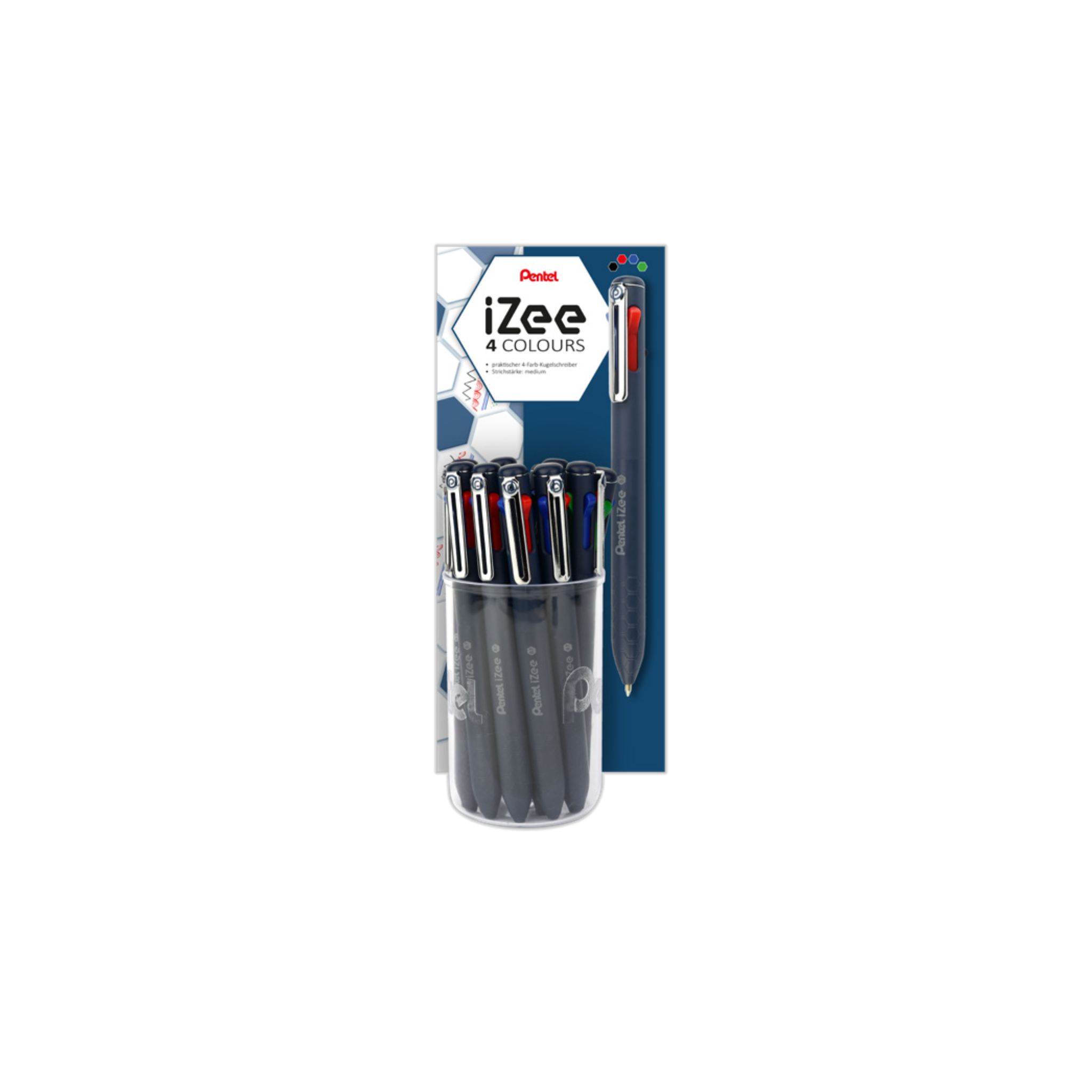 Esferográfica IZEE 4 Cores / Pentel