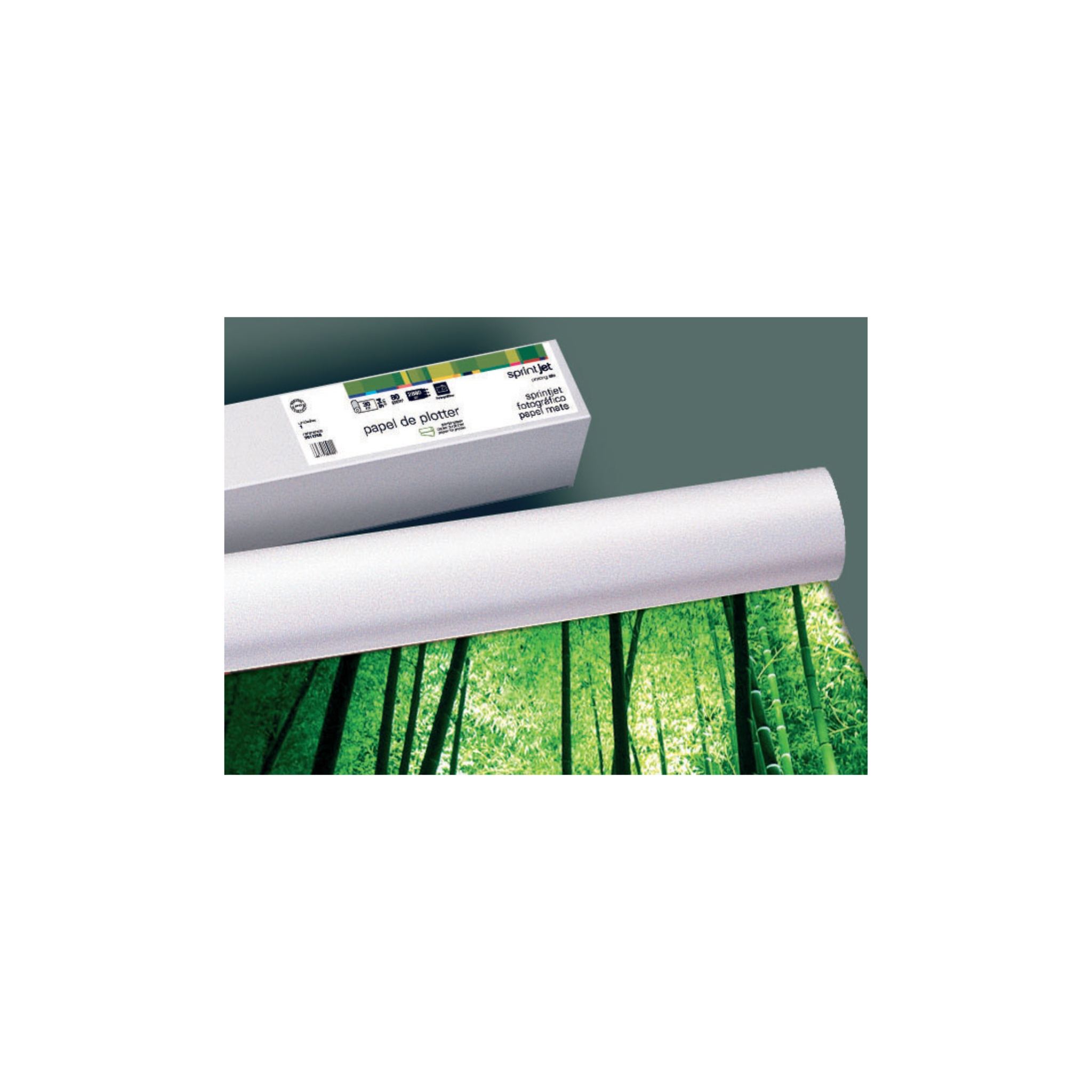 Papel Reprografia para Plotter 180 g/m². Mate