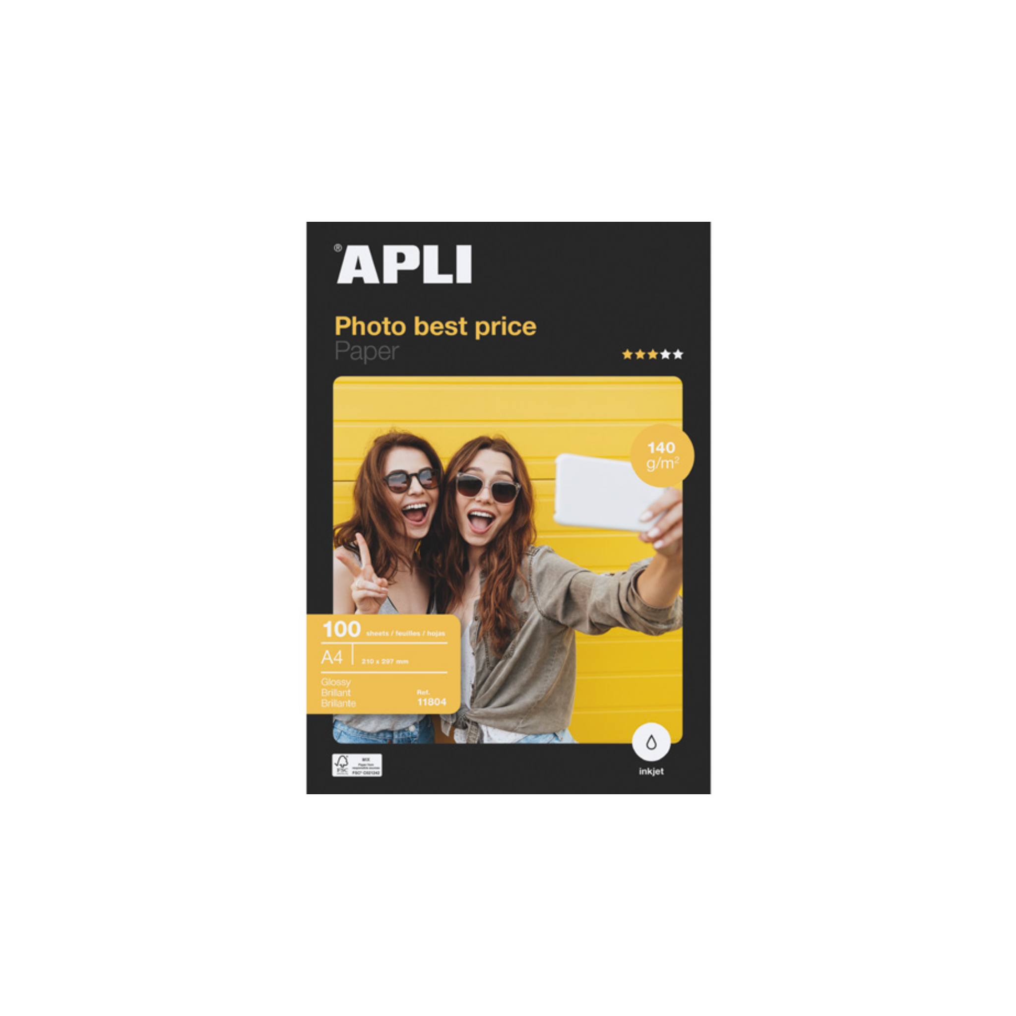 Papel Fotográfico Glossy 140 g/m². DIN A4