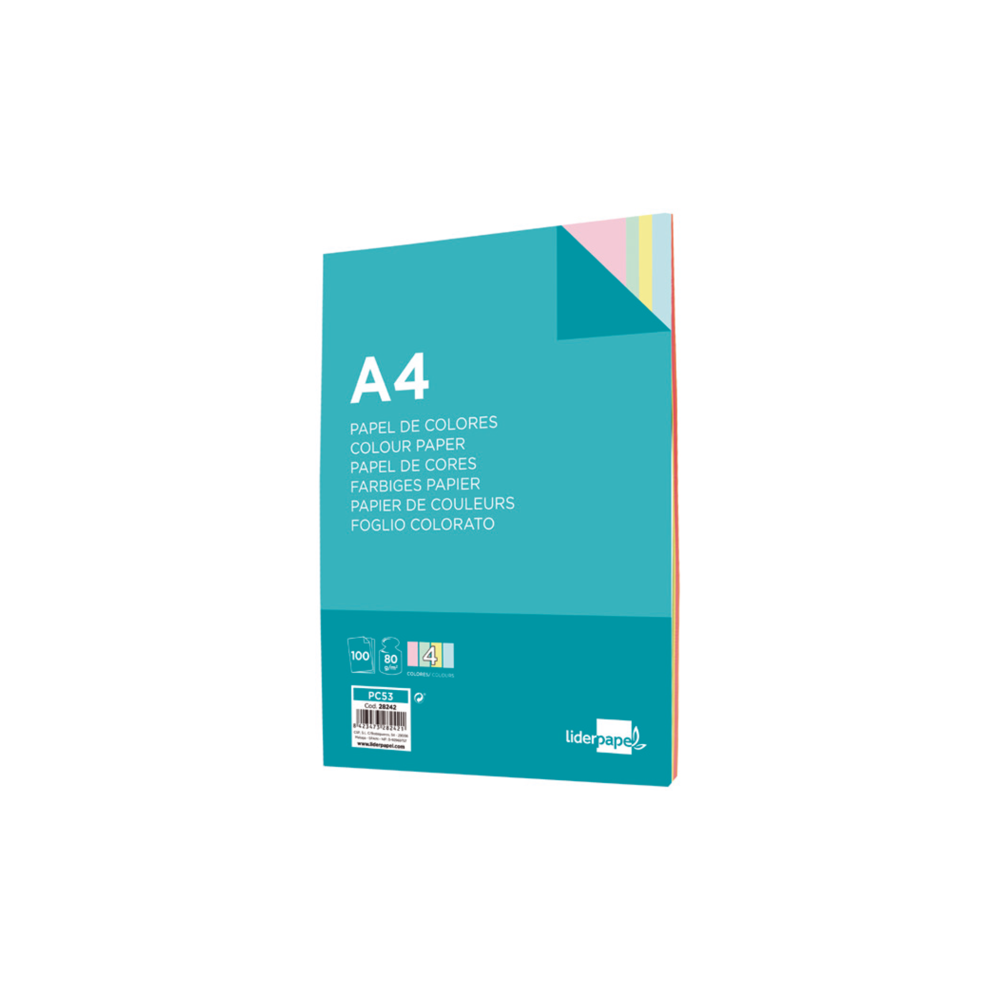 Papel de Cor Pastel 80 g/m²