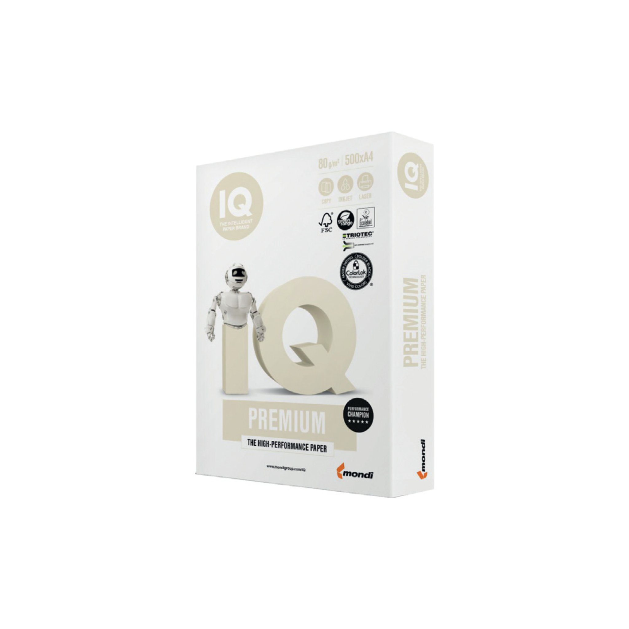 Papel Fotocópia IQ Premium. 500 Folhas