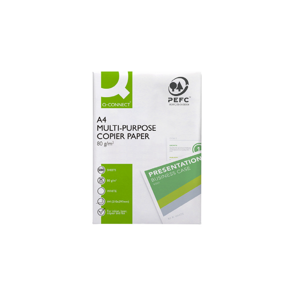 Papel Fotocópia Q-Connect Economy 80 g/m². 500 Folhas