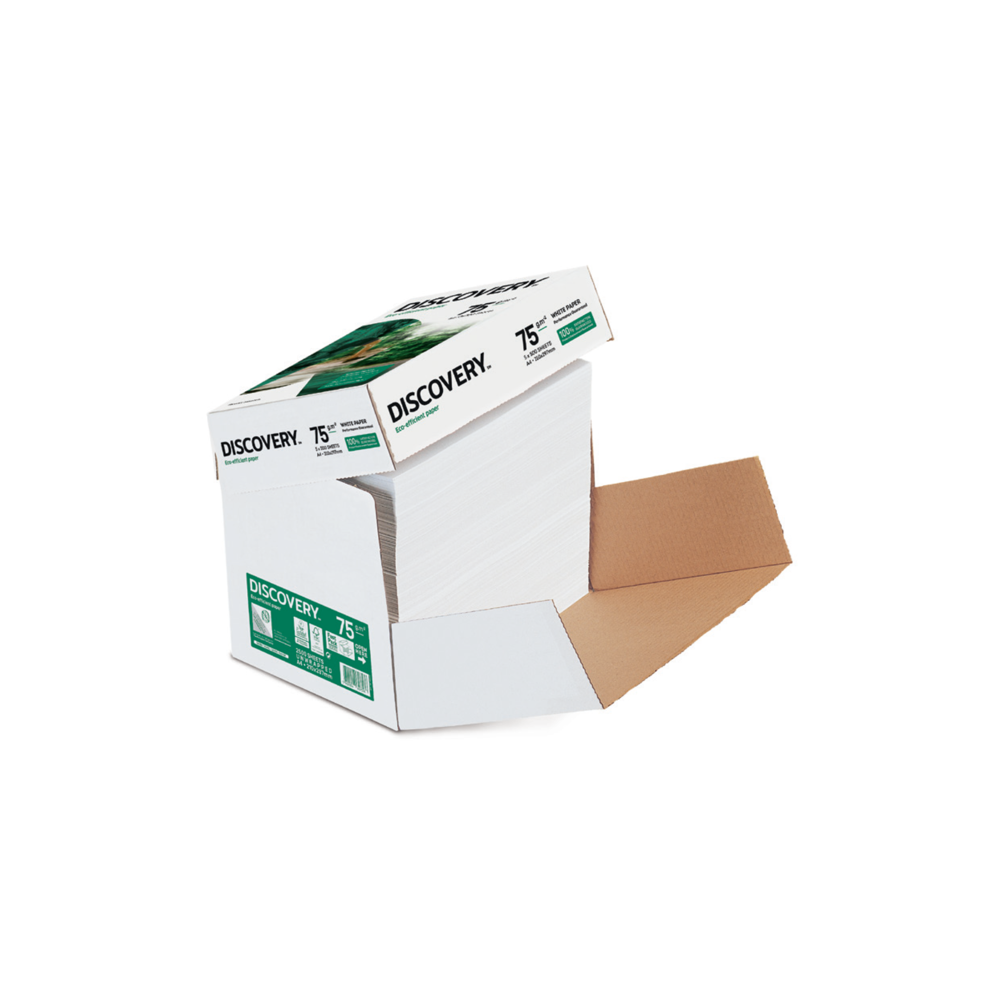 Papel Fotocópia Fast 75 g/m². 2500 Folhas DIN A4